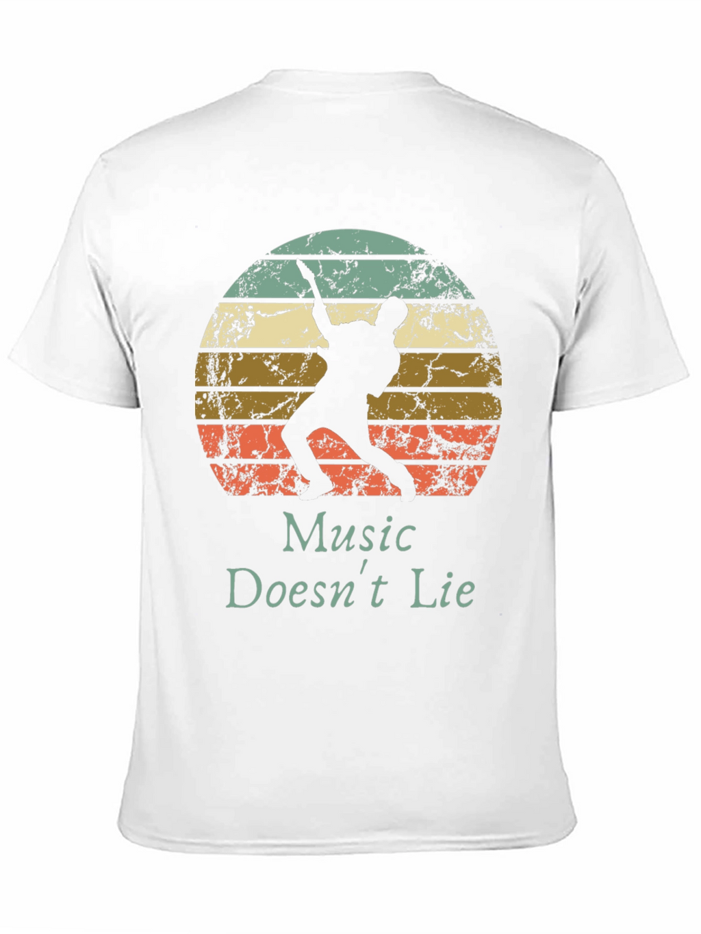 Music Doesnt Lie Retro Graphic Tee