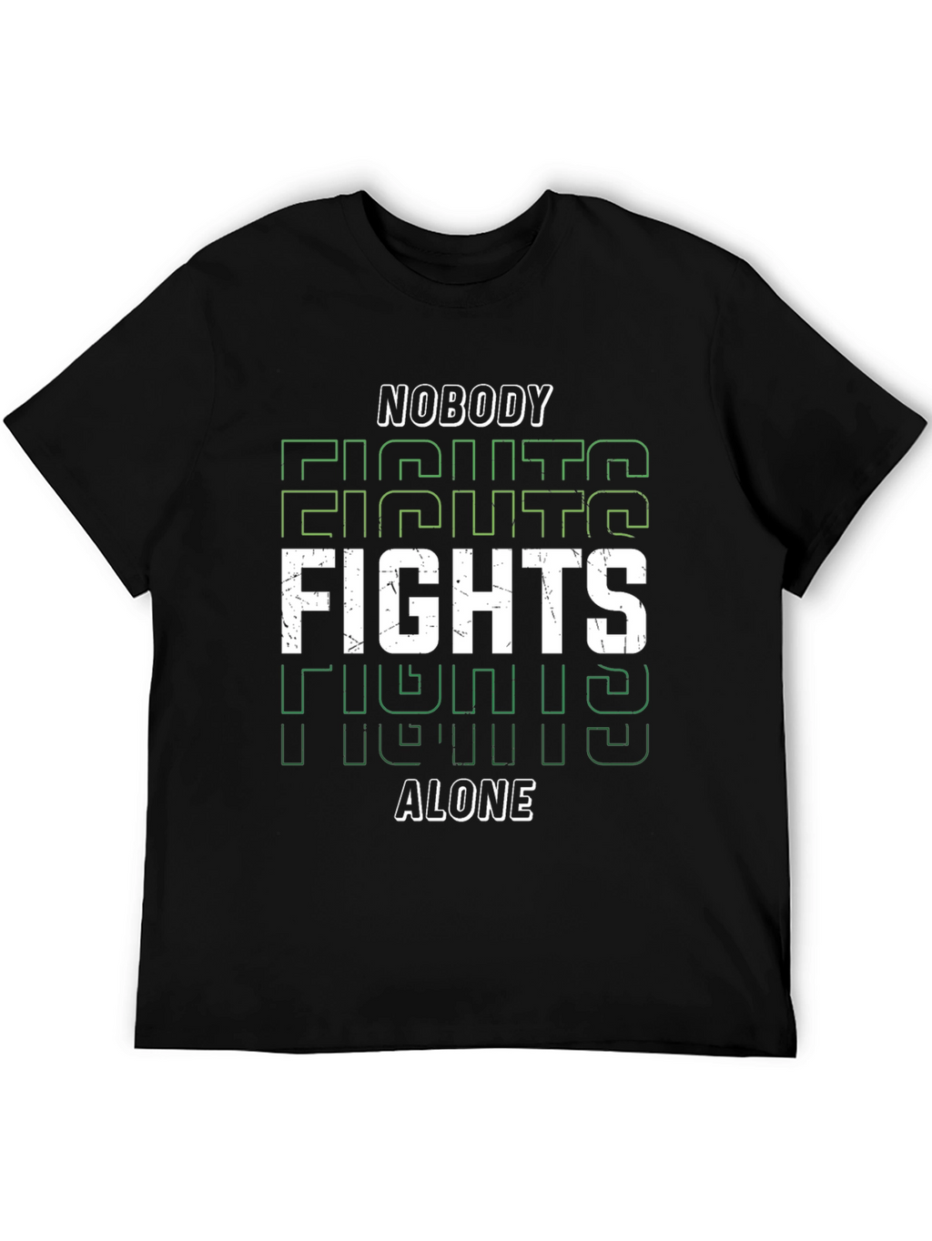 Nobody Fights Alone Graphic Tee - Black