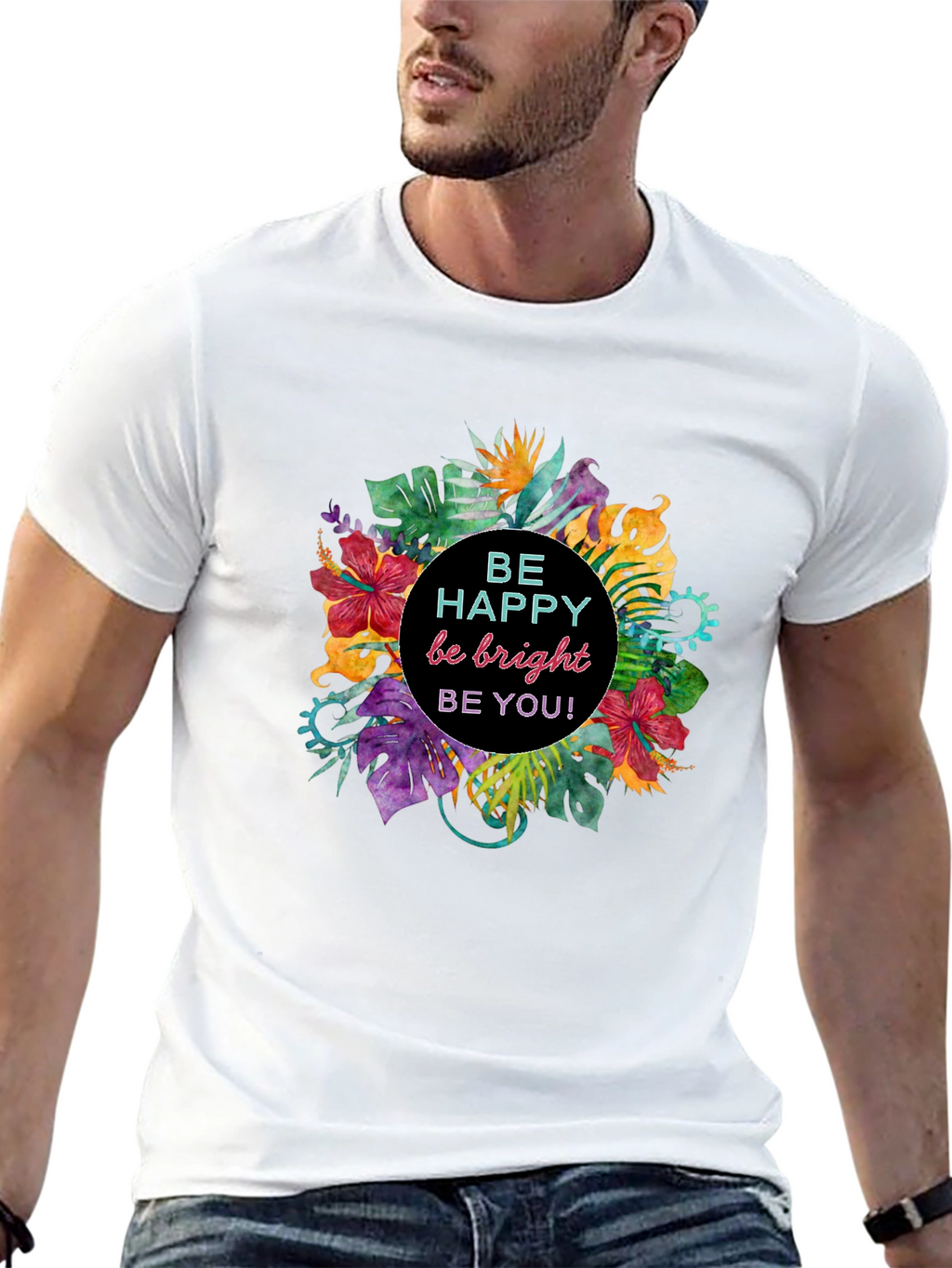 Be Happy Graphic T-Shirt