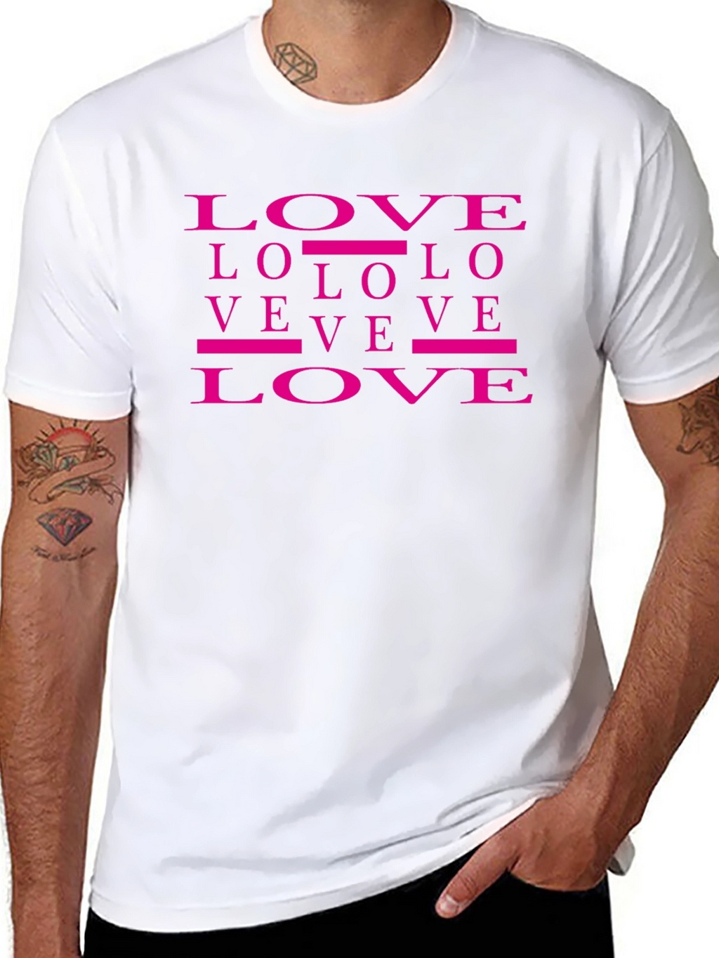 Love Graphic Print T-Shirt Trendy Casual Top