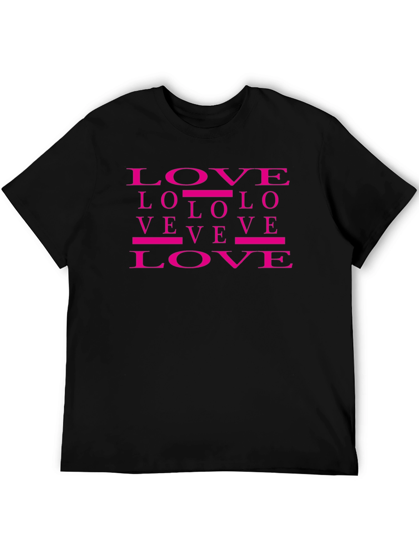 Love Graphic Print T-Shirt Trendy Casual Top