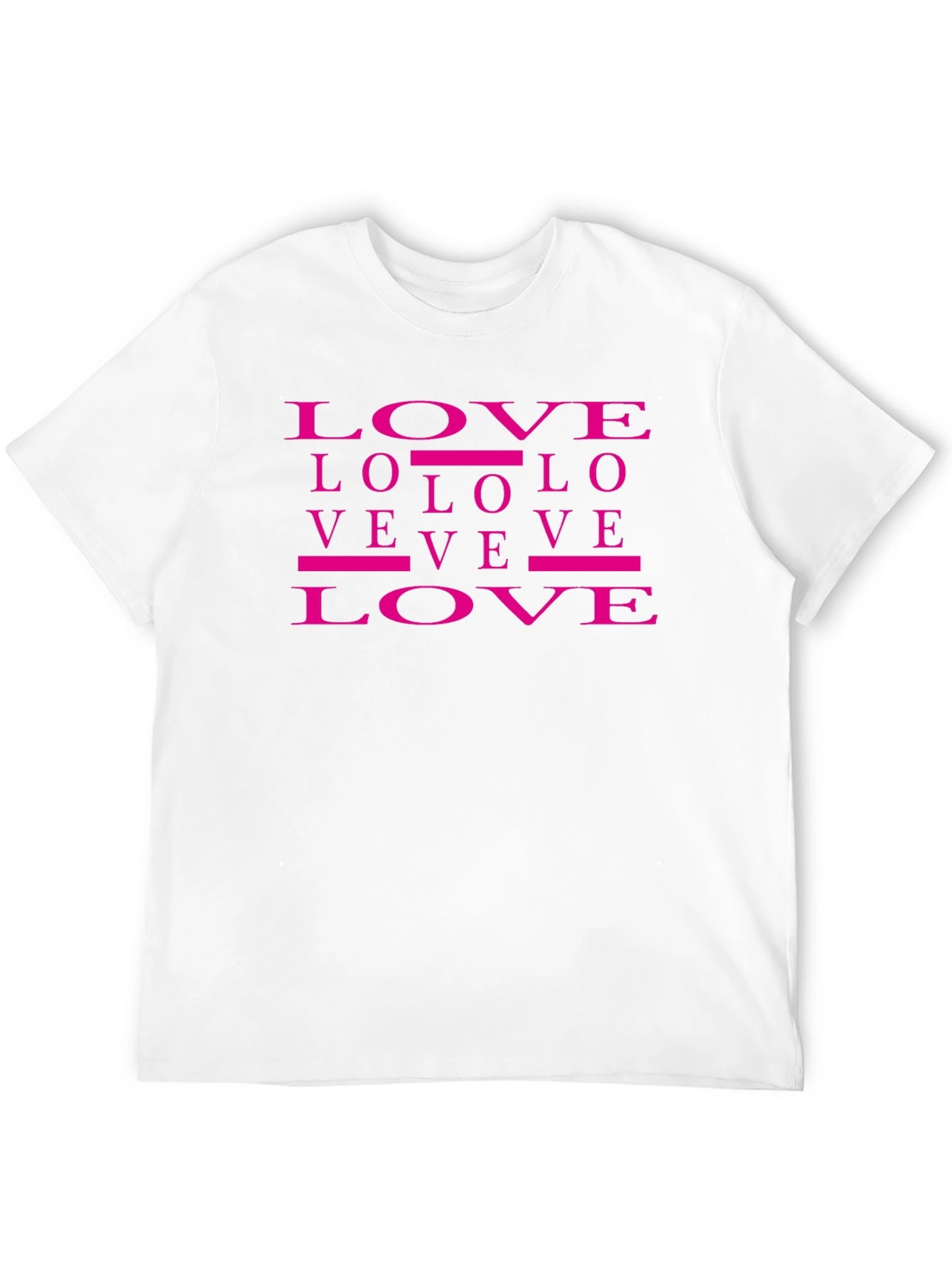 Love Graphic Print T-Shirt Trendy Casual Top