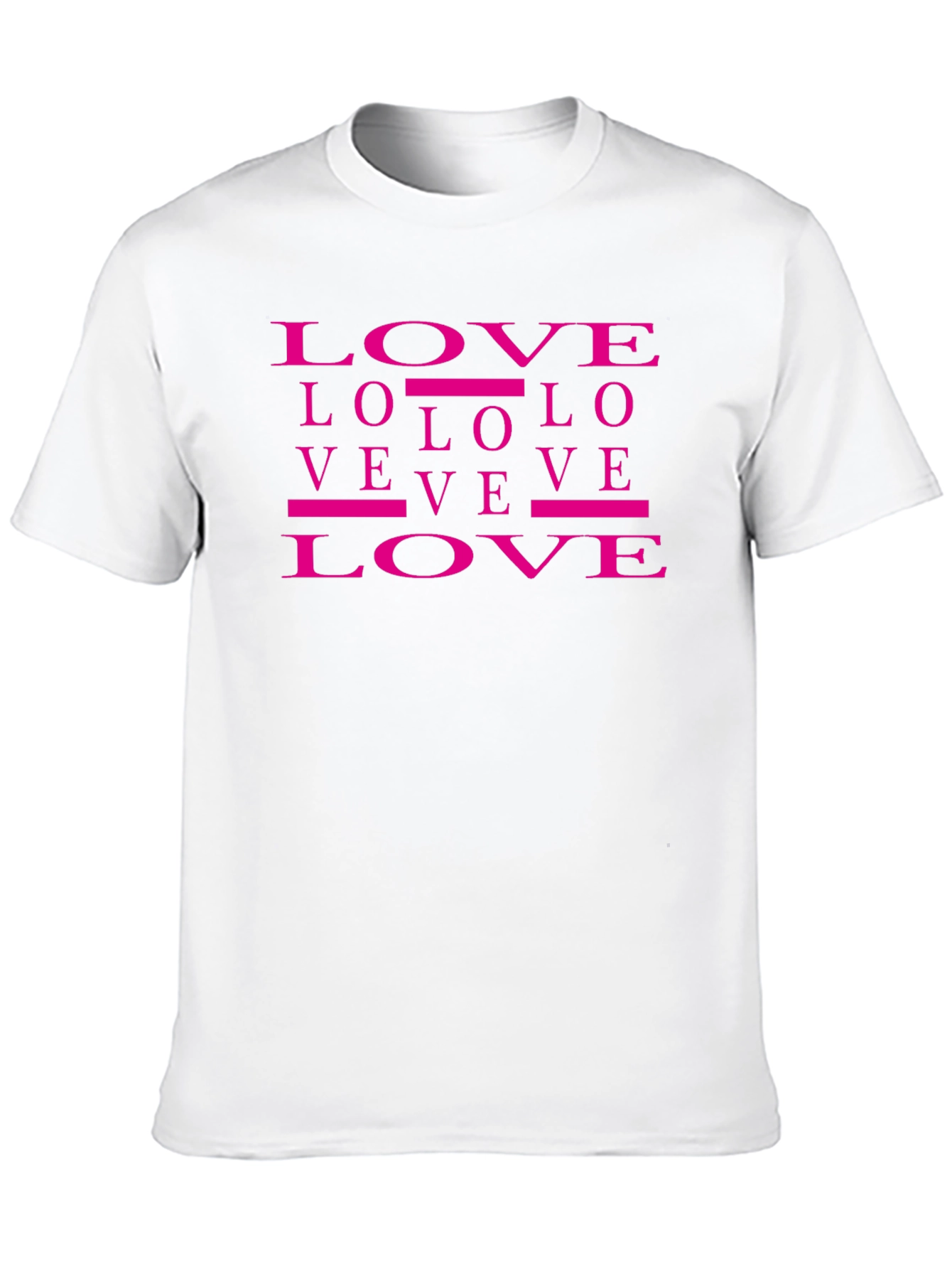 Love Graphic Print T-Shirt Trendy Casual Top