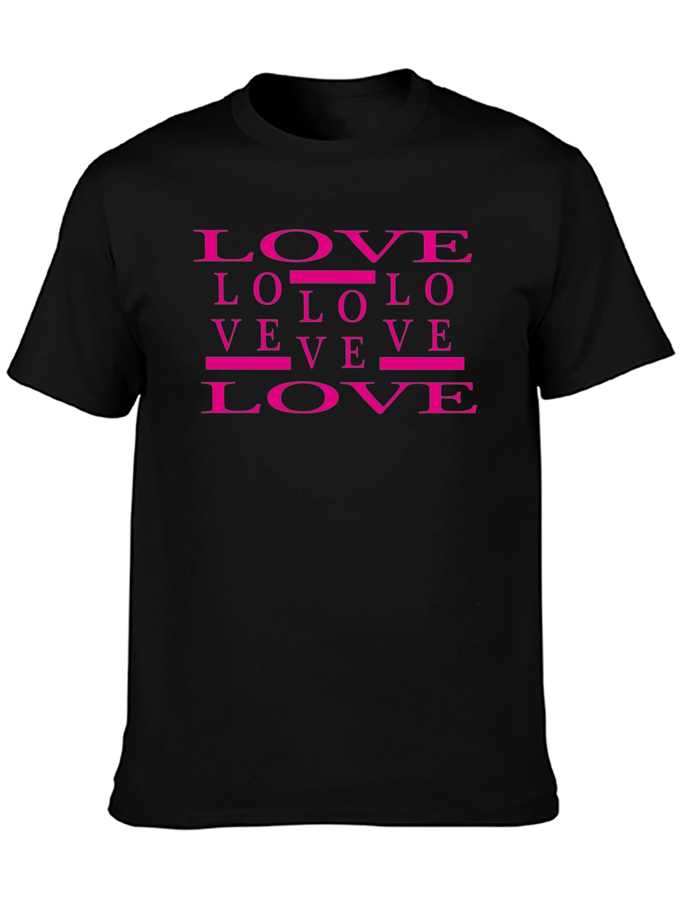 Love Graphic Print T-Shirt Trendy Casual Top