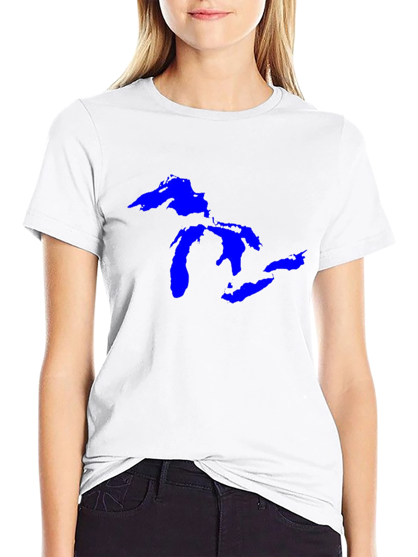 Great Lakes Blue Print Tee