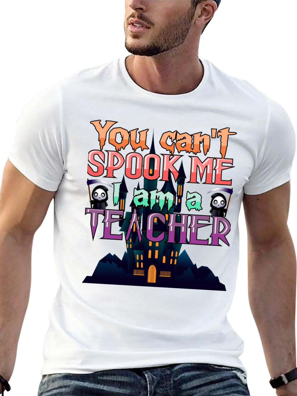 You Cant Spook Me Teacher Halloween T-Shirt