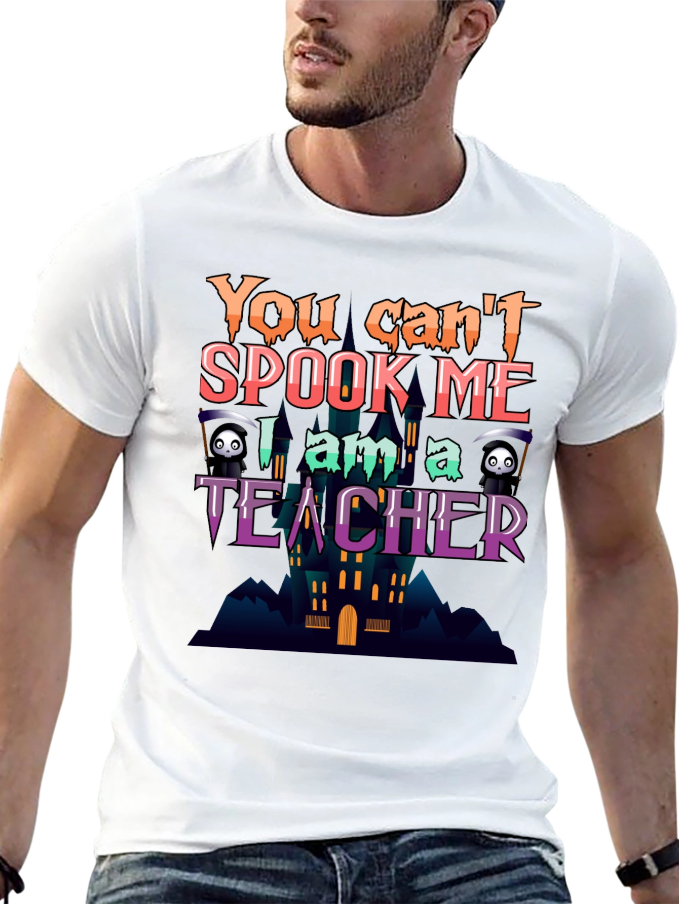 You Cant Spook Me Teacher Halloween T-Shirt