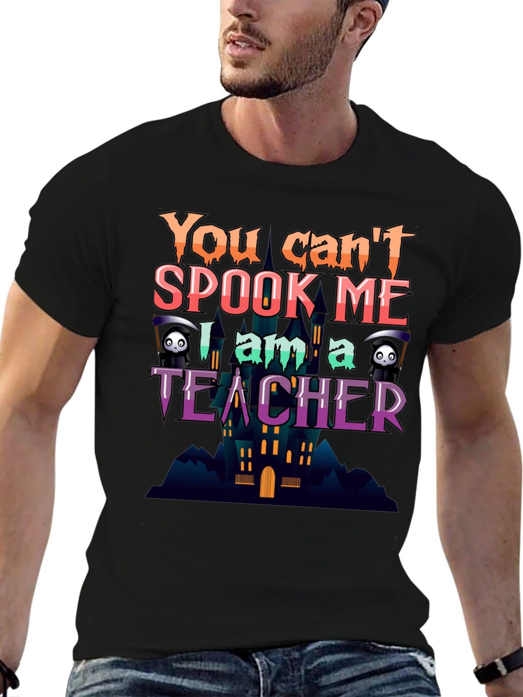 You Cant Spook Me Teacher Halloween T-Shirt