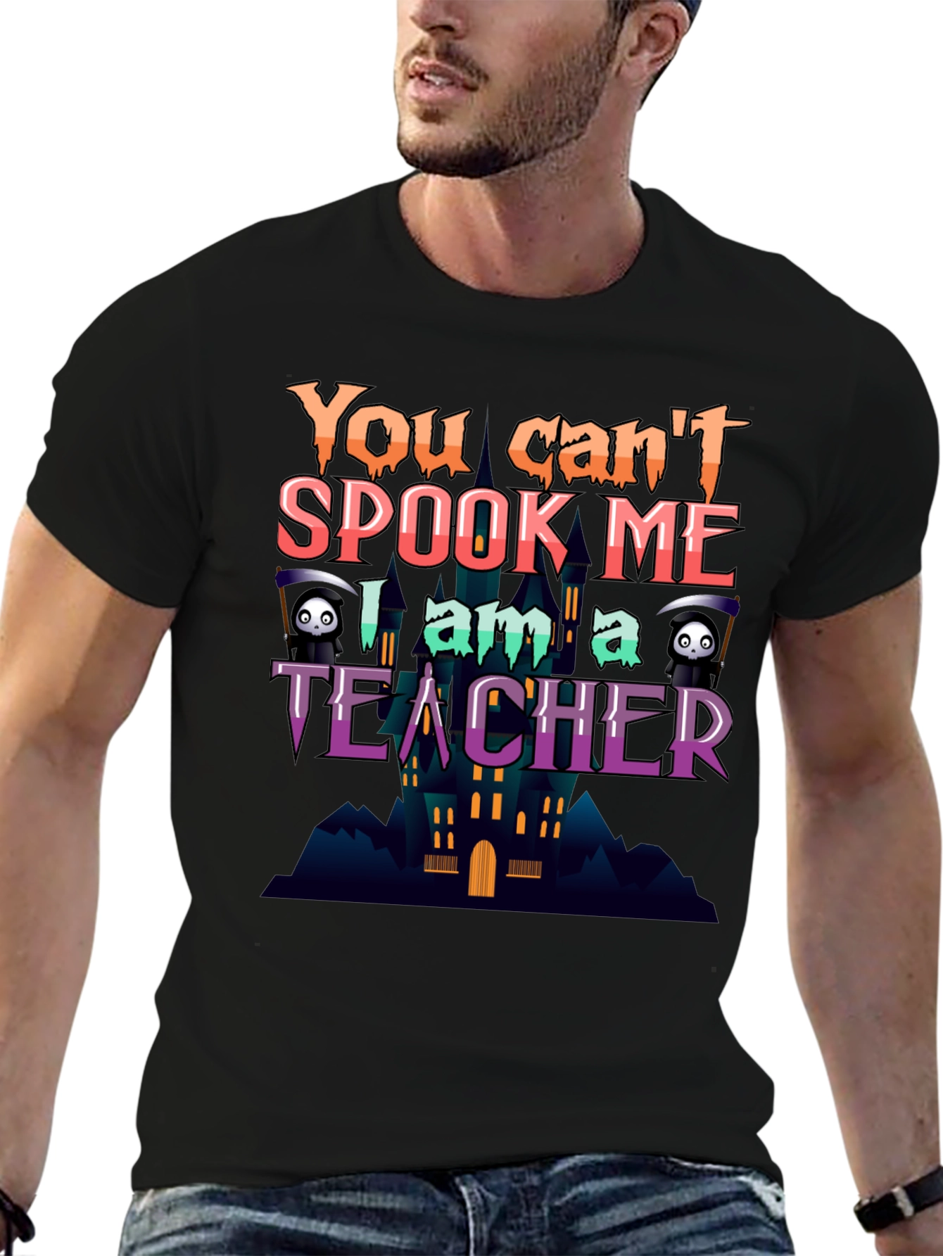 You Cant Spook Me Teacher Halloween T-Shirt