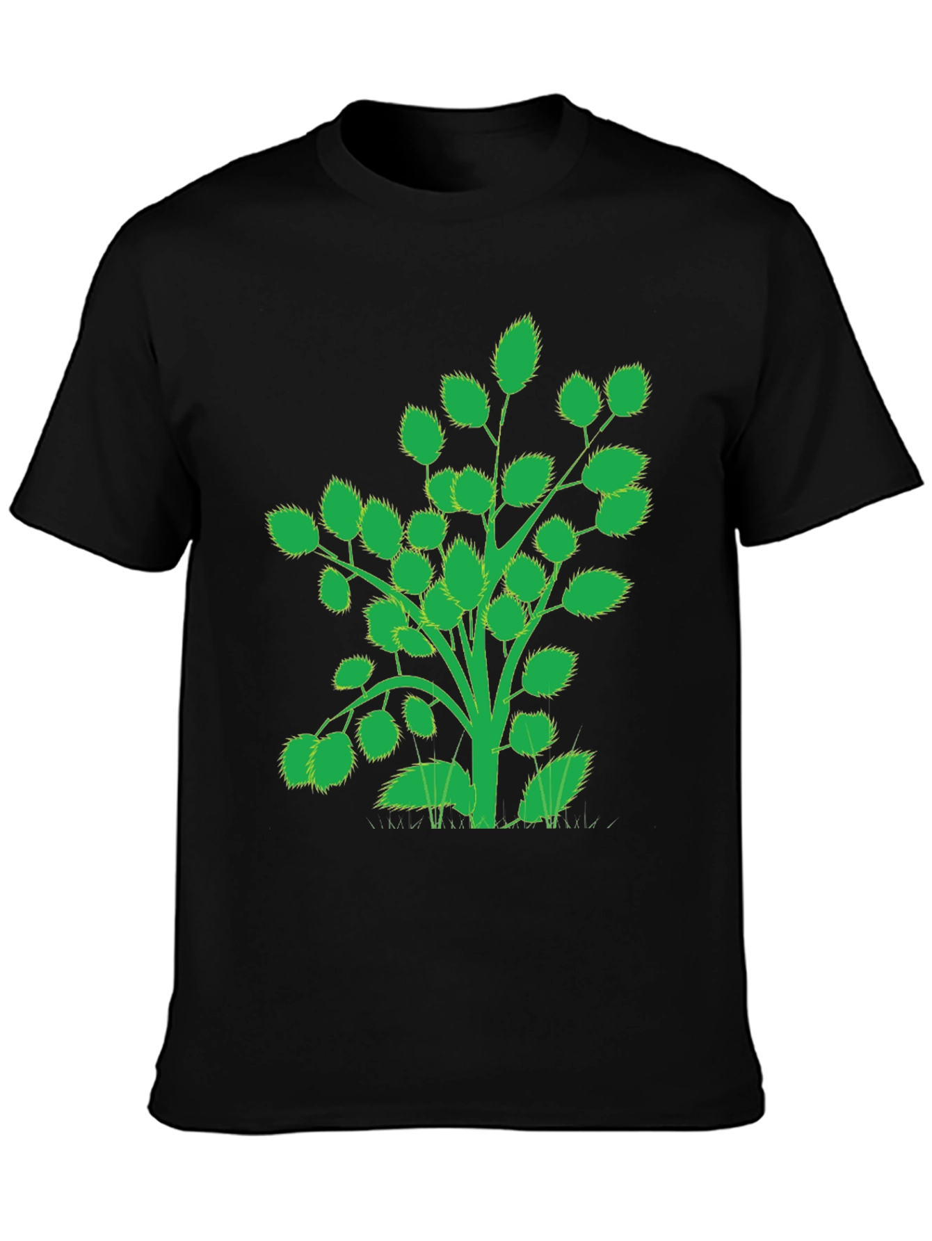 Nature Inspired Black T-Shirt