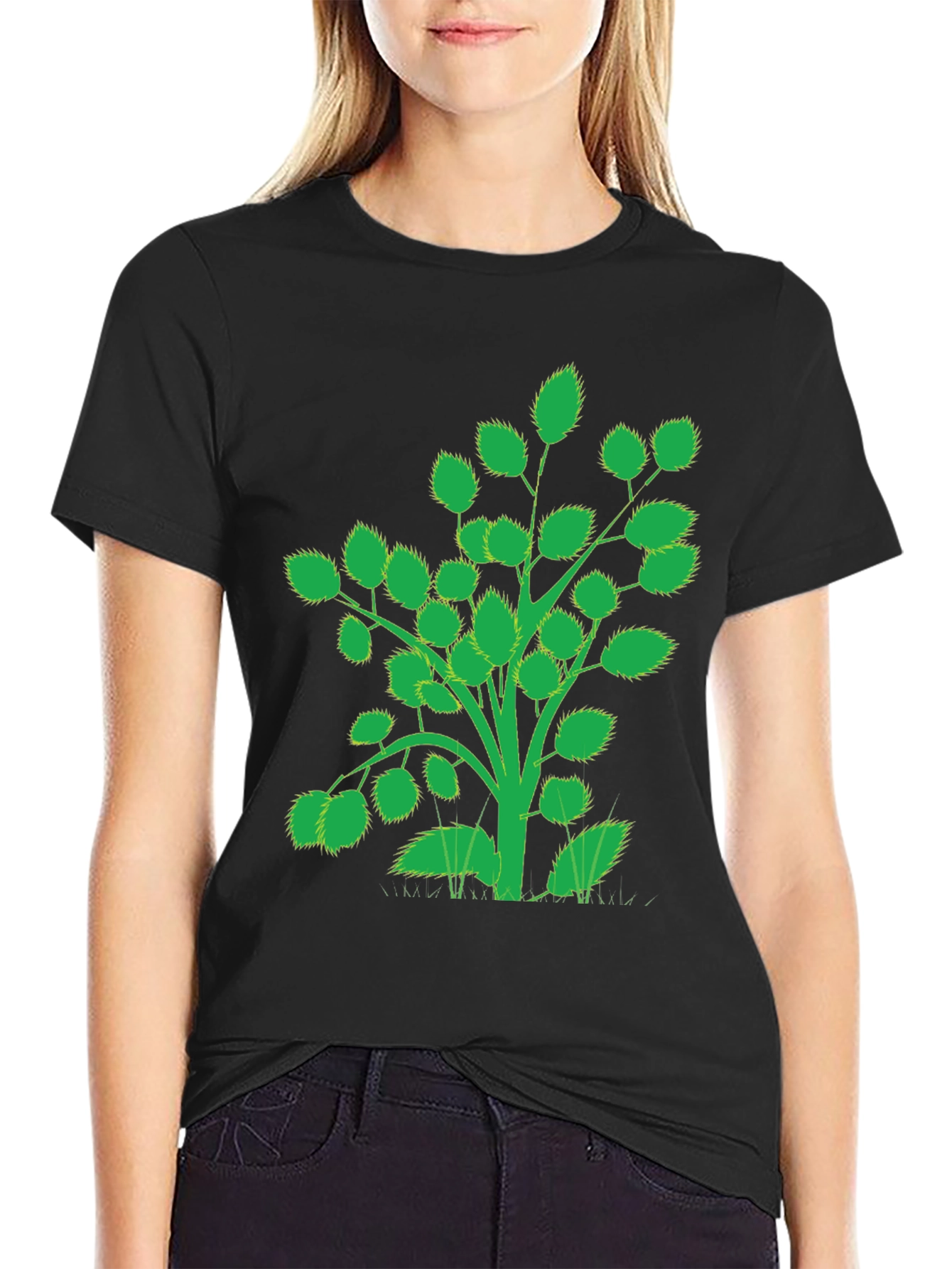 Nature Inspired Black T-Shirt