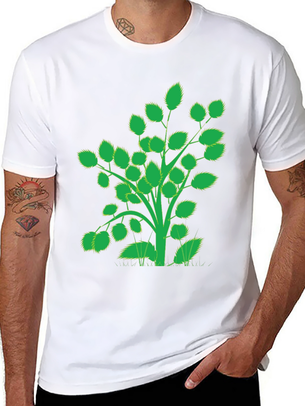 Nature Inspired Black T-Shirt