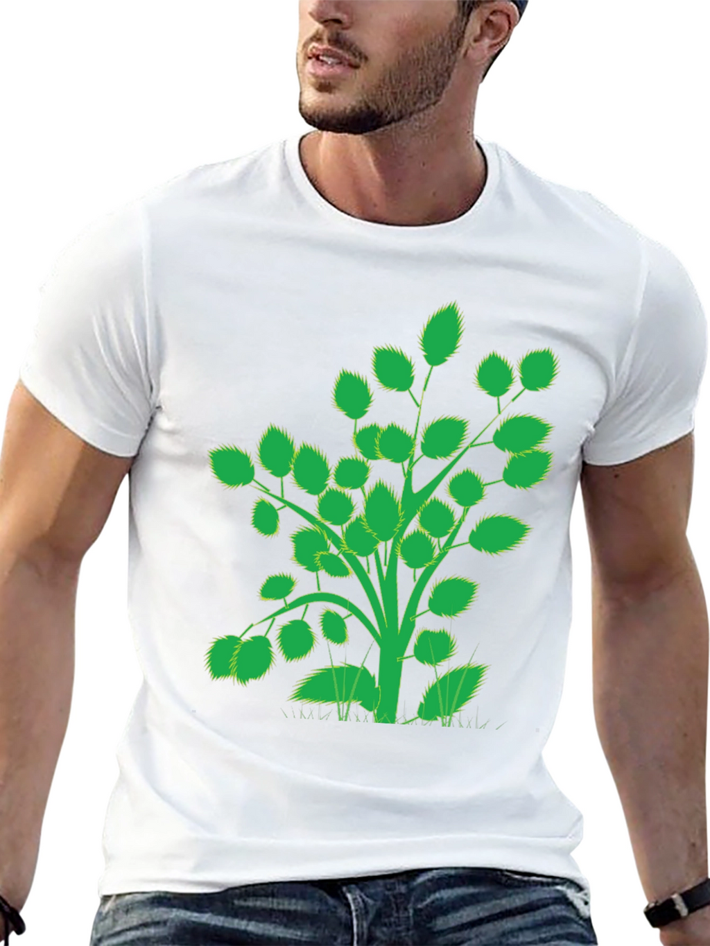 Nature Inspired Black T-Shirt