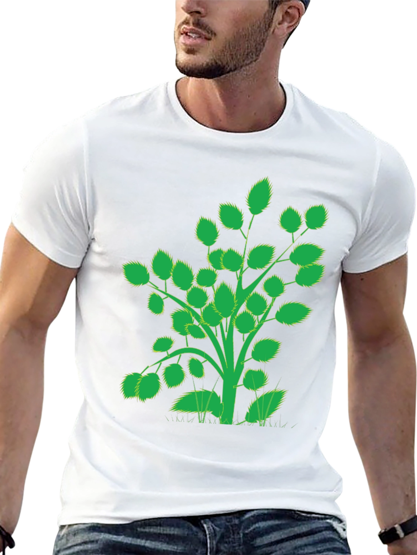 Nature Inspired Black T-Shirt