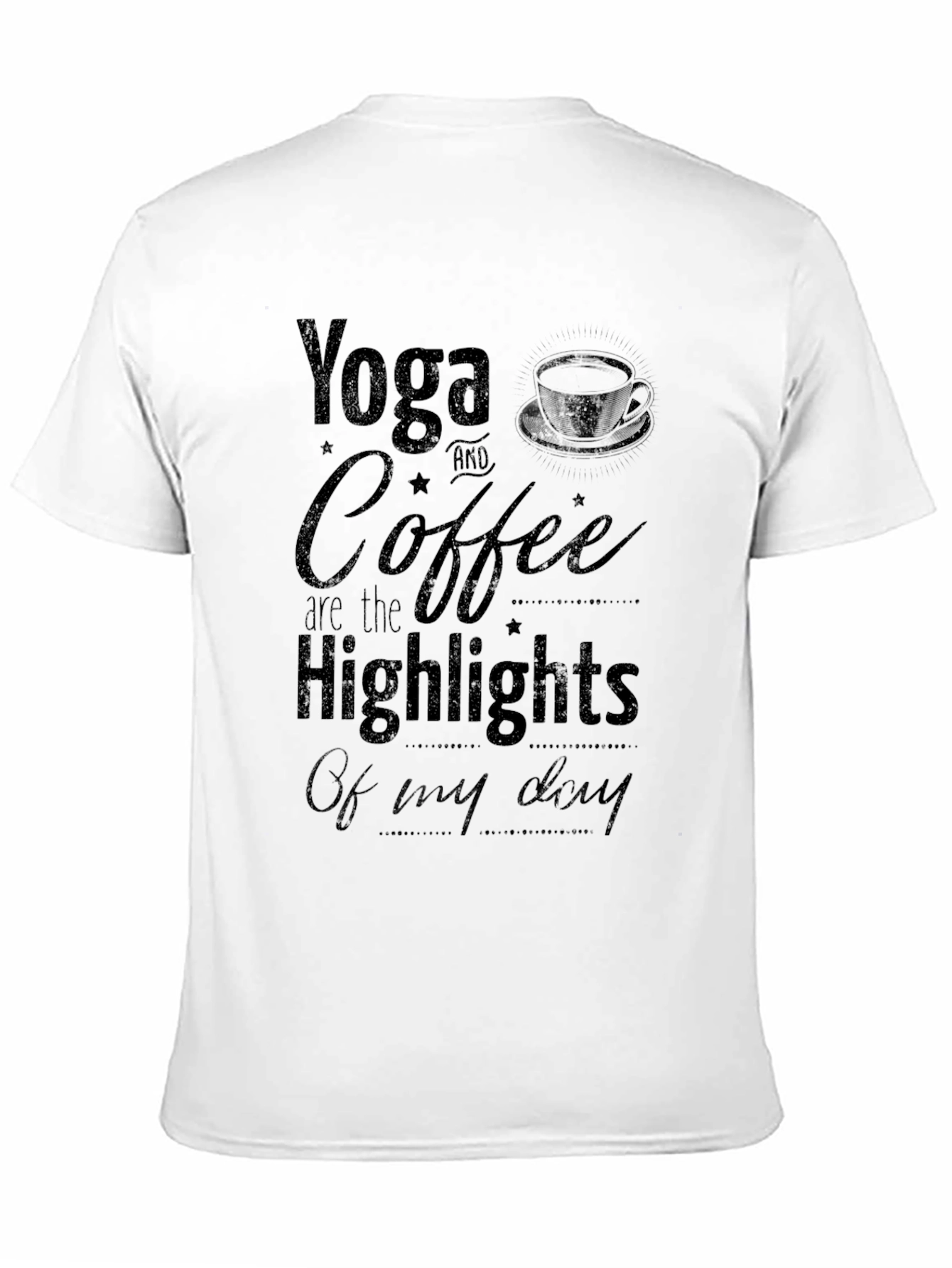 Yoga & Coffee T-Shirt - Daily Highlights Tee