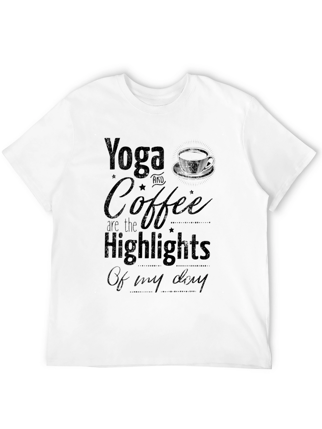 Yoga & Coffee T-Shirt - Daily Highlights Tee