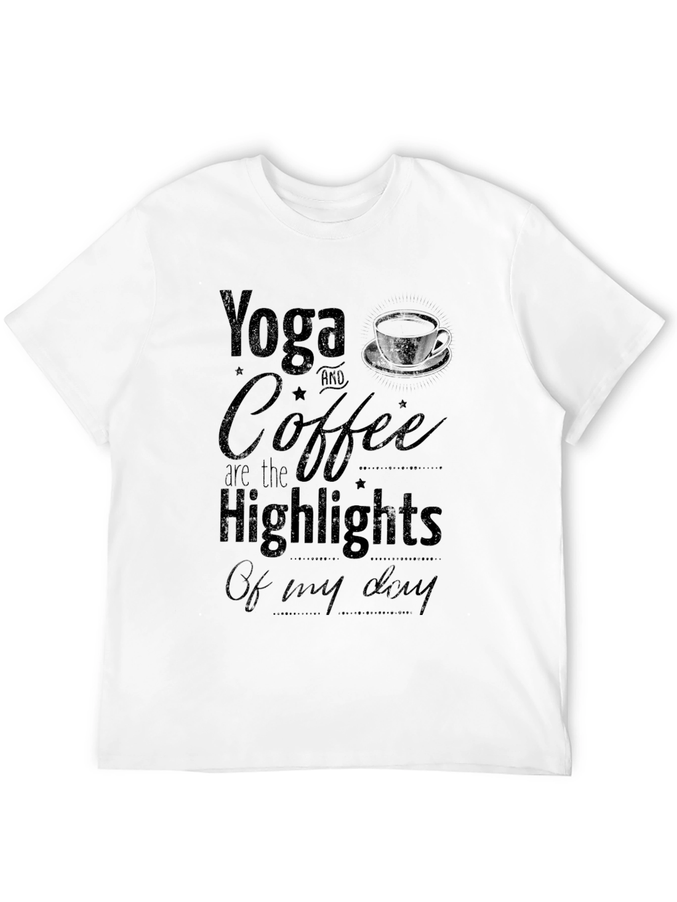 Yoga & Coffee T-Shirt - Daily Highlights Tee