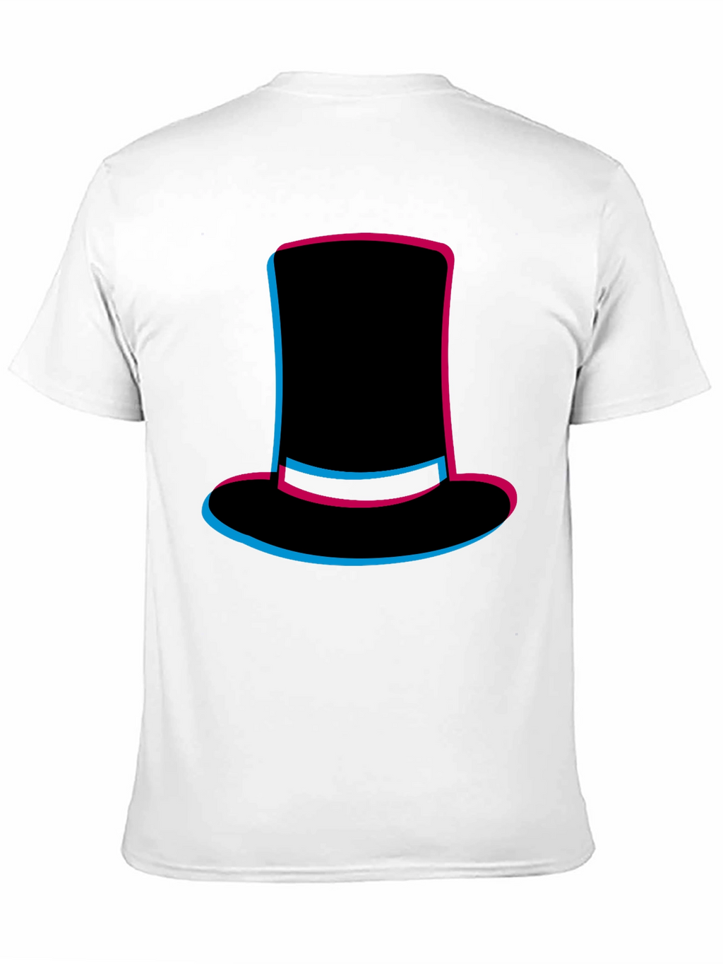 Top Hat Graphic Tee - Stylish Mens Black T-Shirt