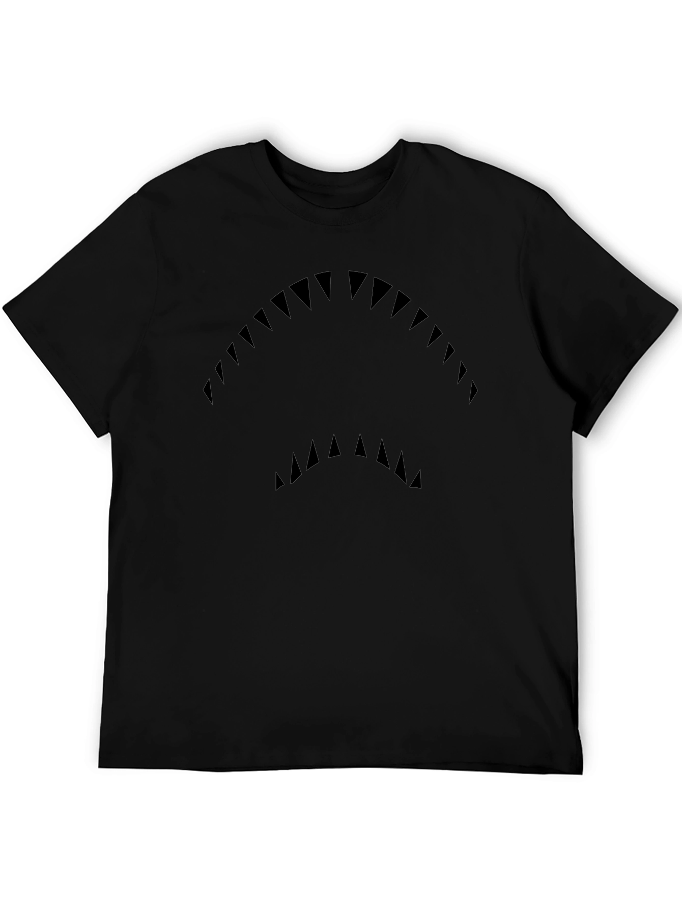 Shark Teeth Graphic Black T-Shirt