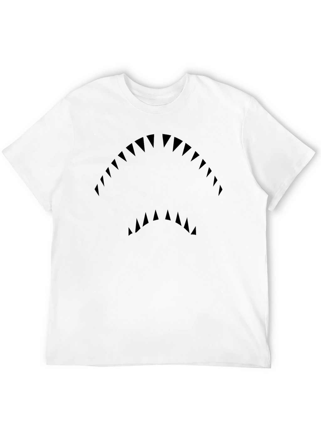 Shark Teeth Graphic Black T-Shirt