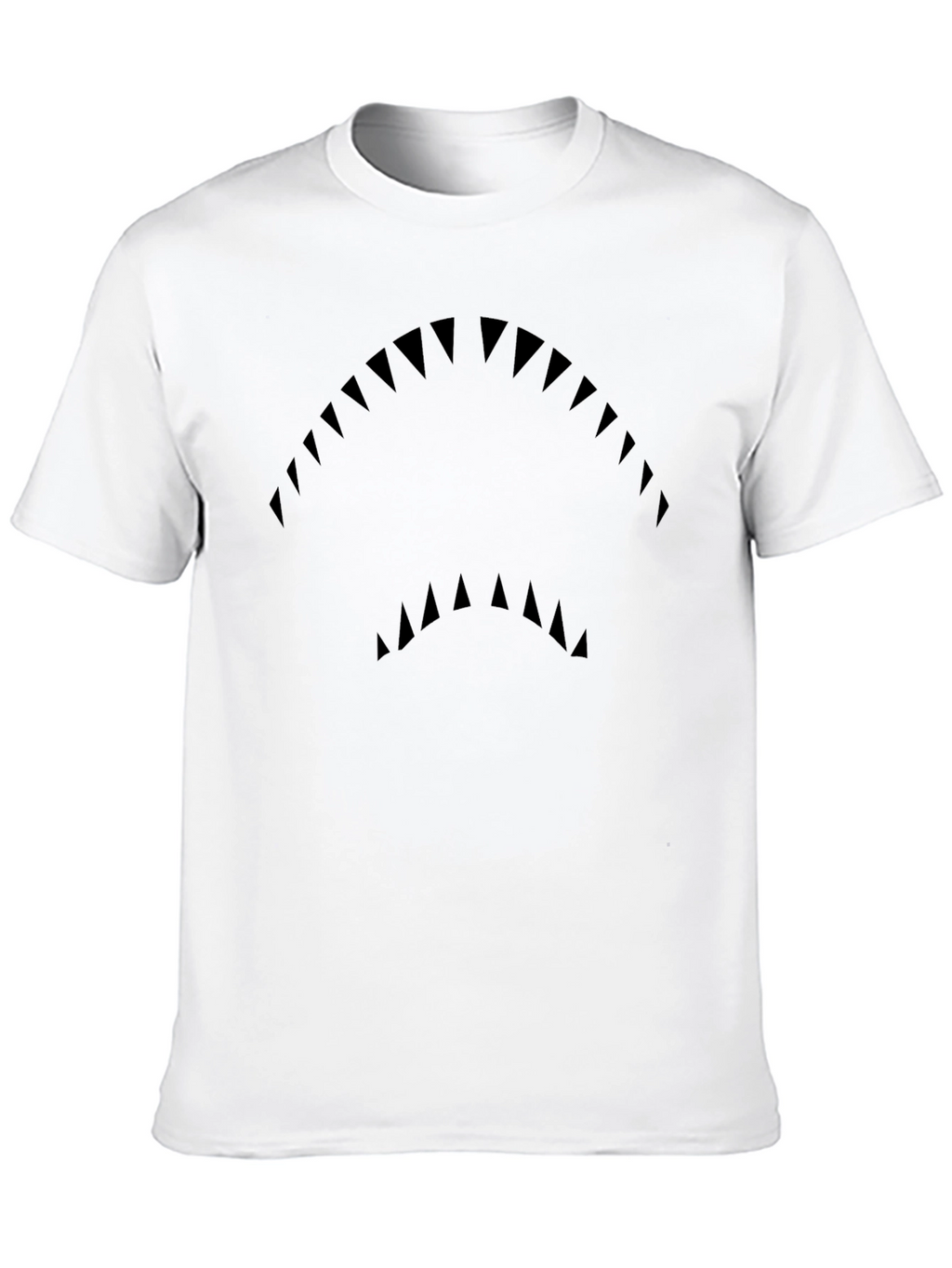 Shark Teeth Graphic Black T-Shirt