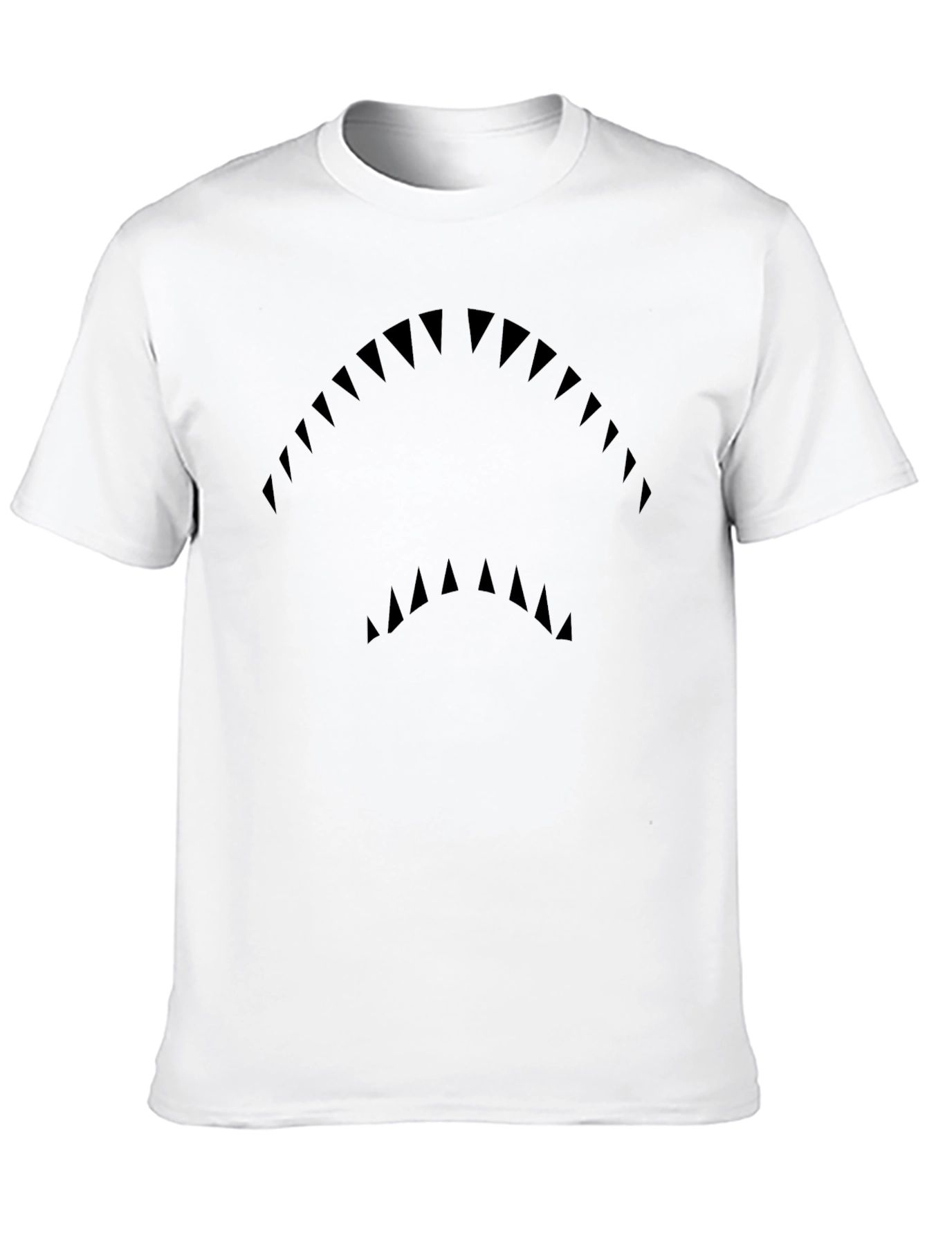 Shark Teeth Graphic Black T-Shirt