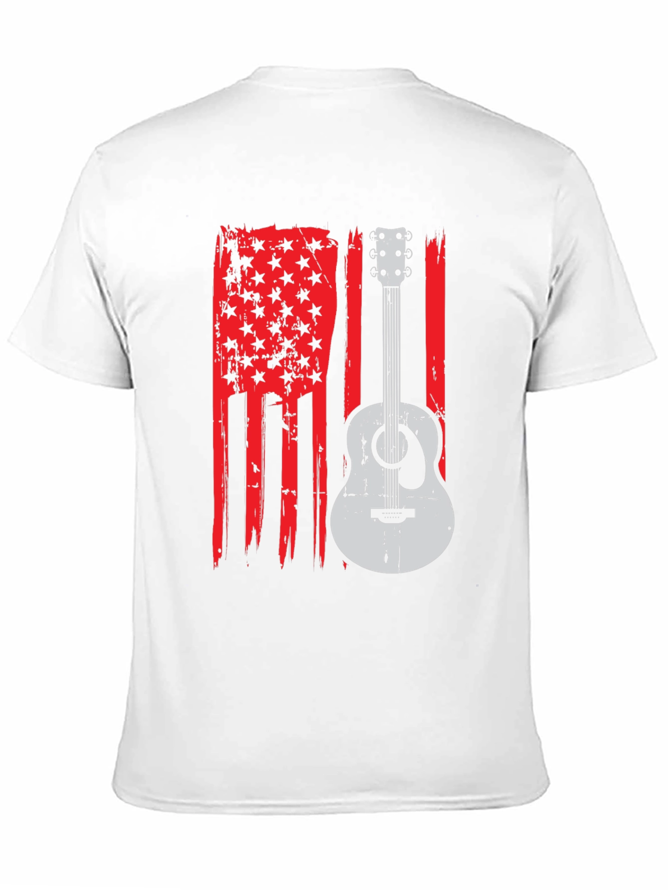American Flag Guitar Graphic Tee