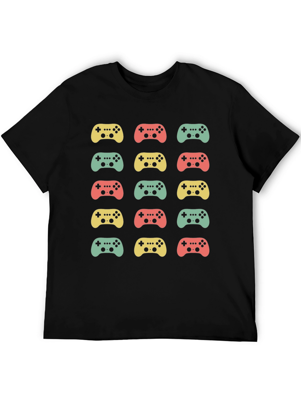 Retro Gaming Controller Pattern T-Shirt