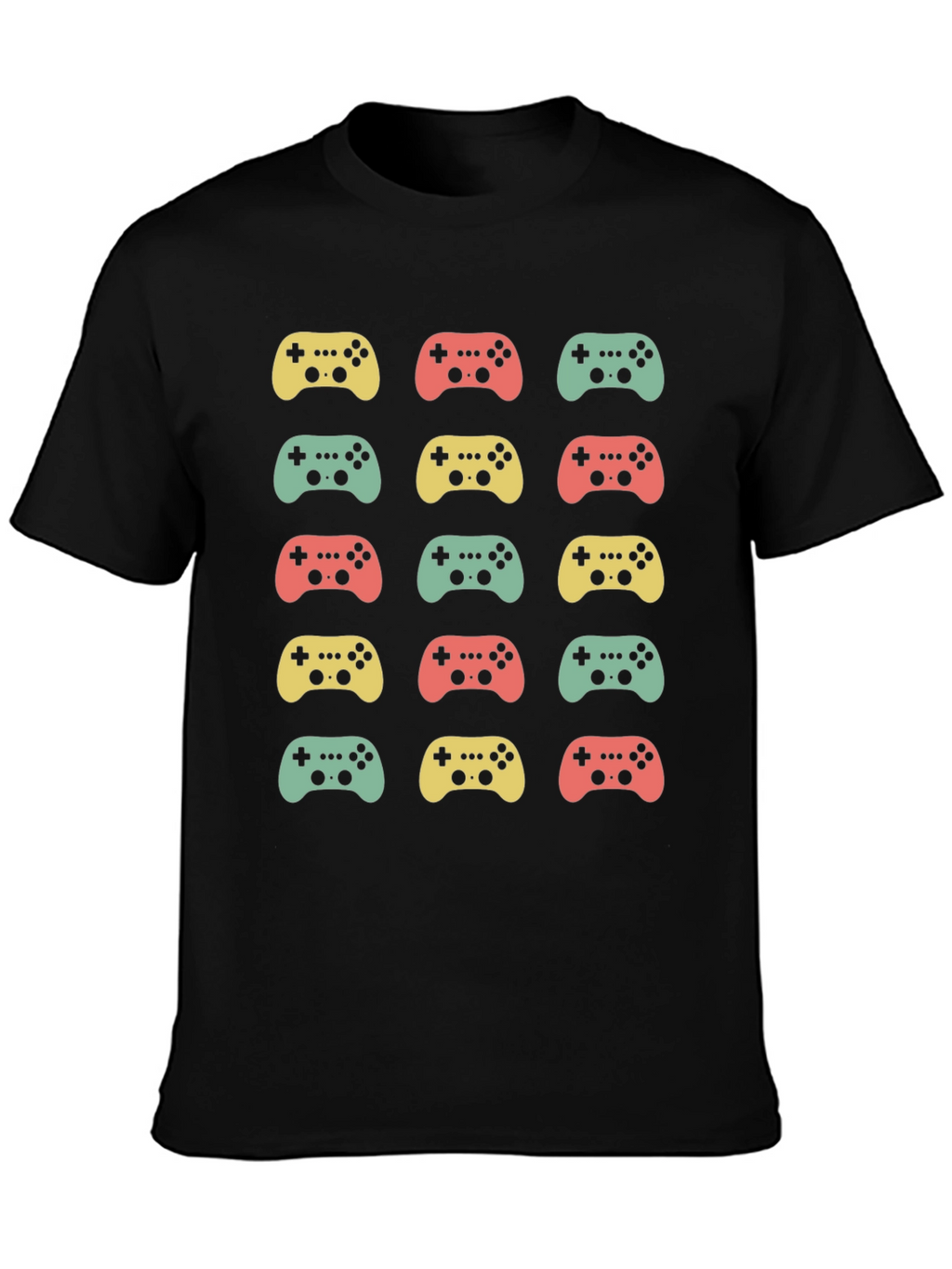 Retro Gaming Controller Pattern T-Shirt