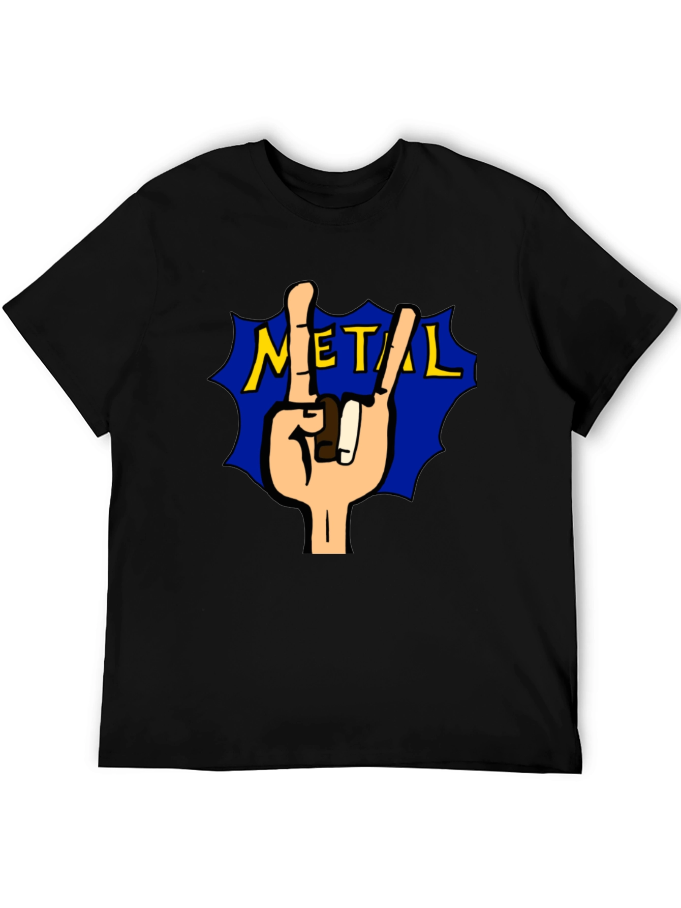Rock On Metal Tee - Black T-Shirt