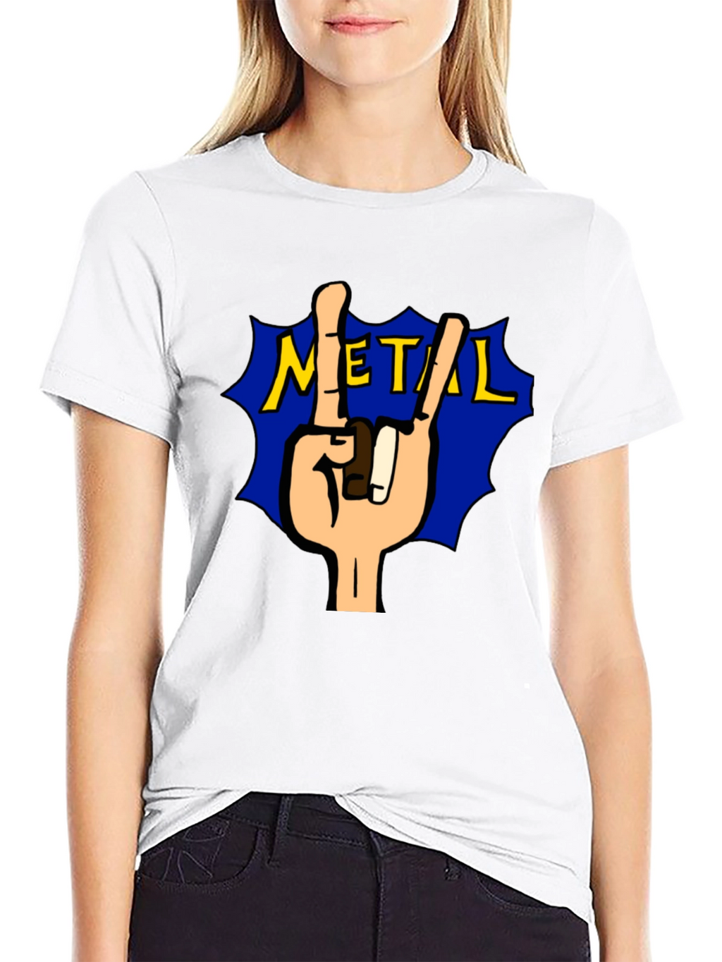 Rock On Metal Tee - Black T-Shirt