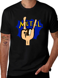Rock On Metal Tee - Black T-Shirt