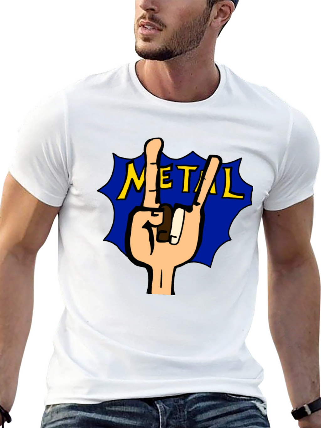 Rock On Metal Tee - Black T-Shirt