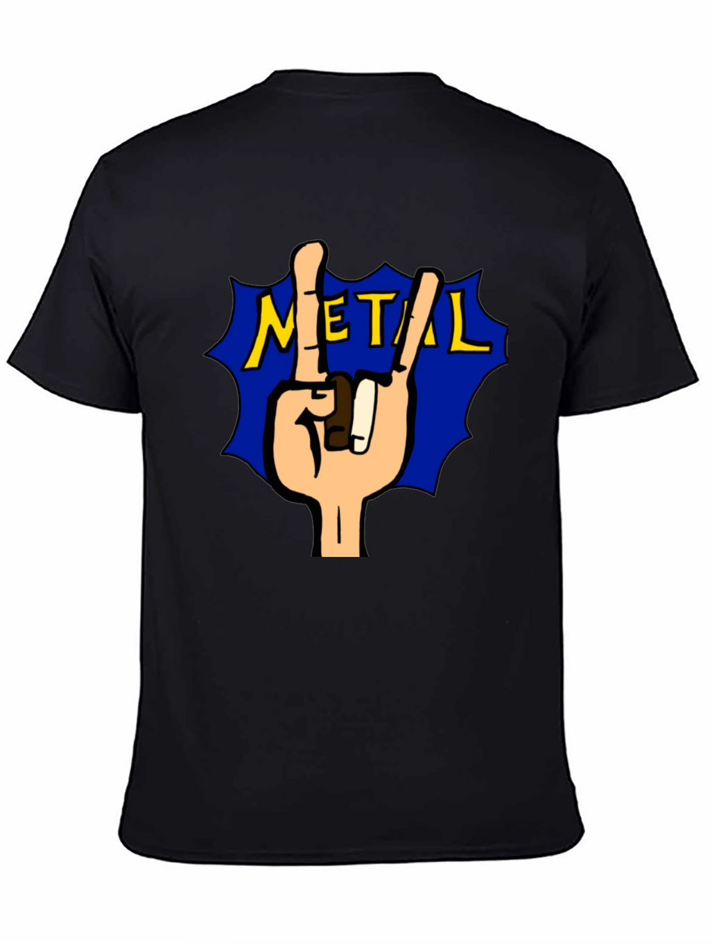 Rock On Metal Tee - Black T-Shirt