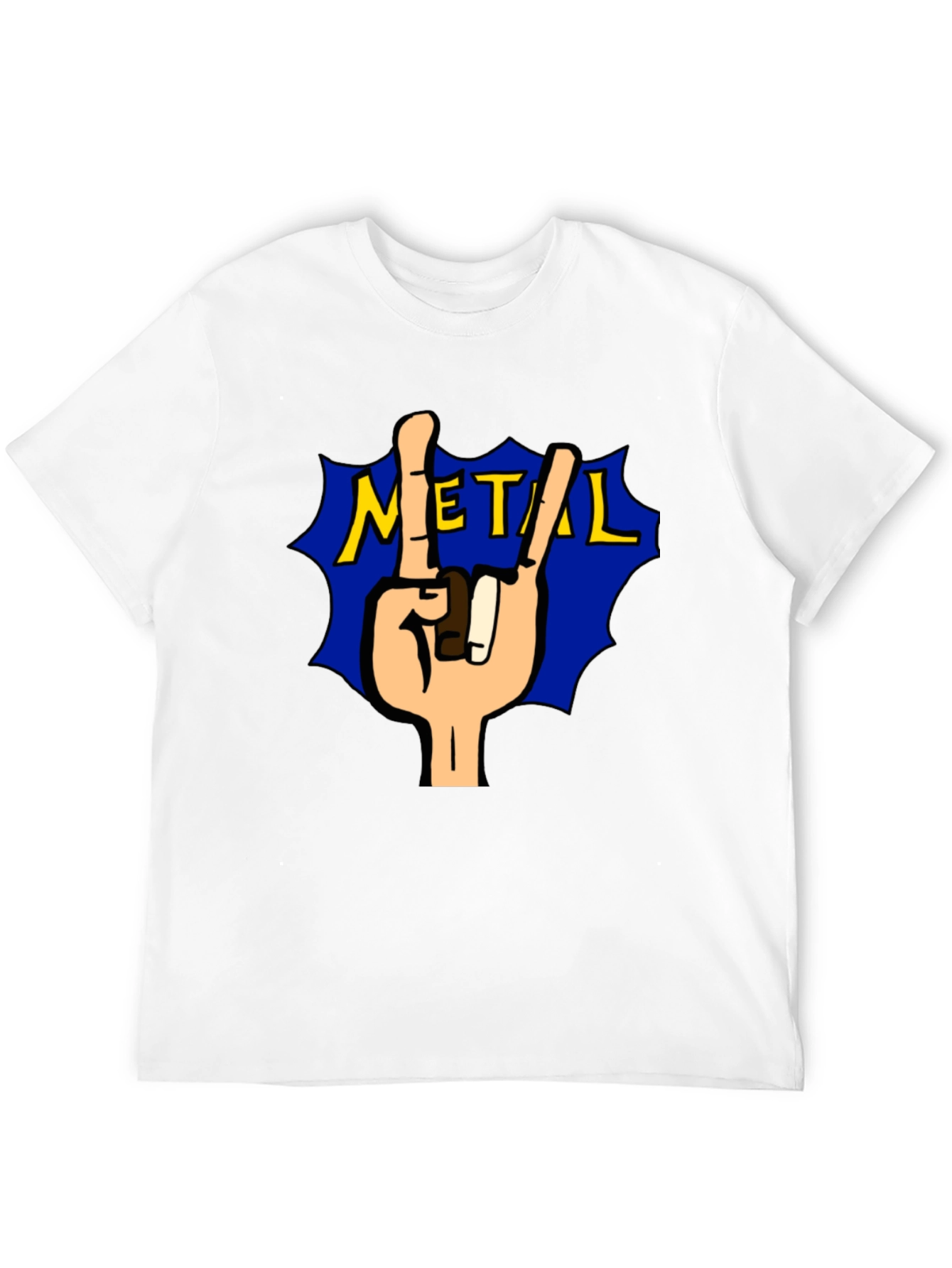 Rock On Metal Tee - Black T-Shirt