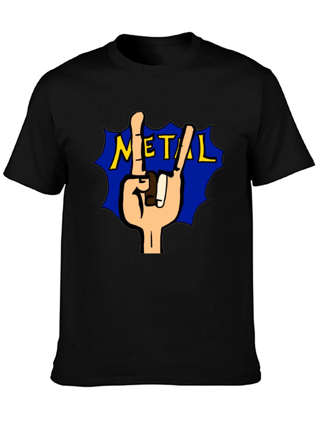 Rock On Metal Tee - Black T-Shirt