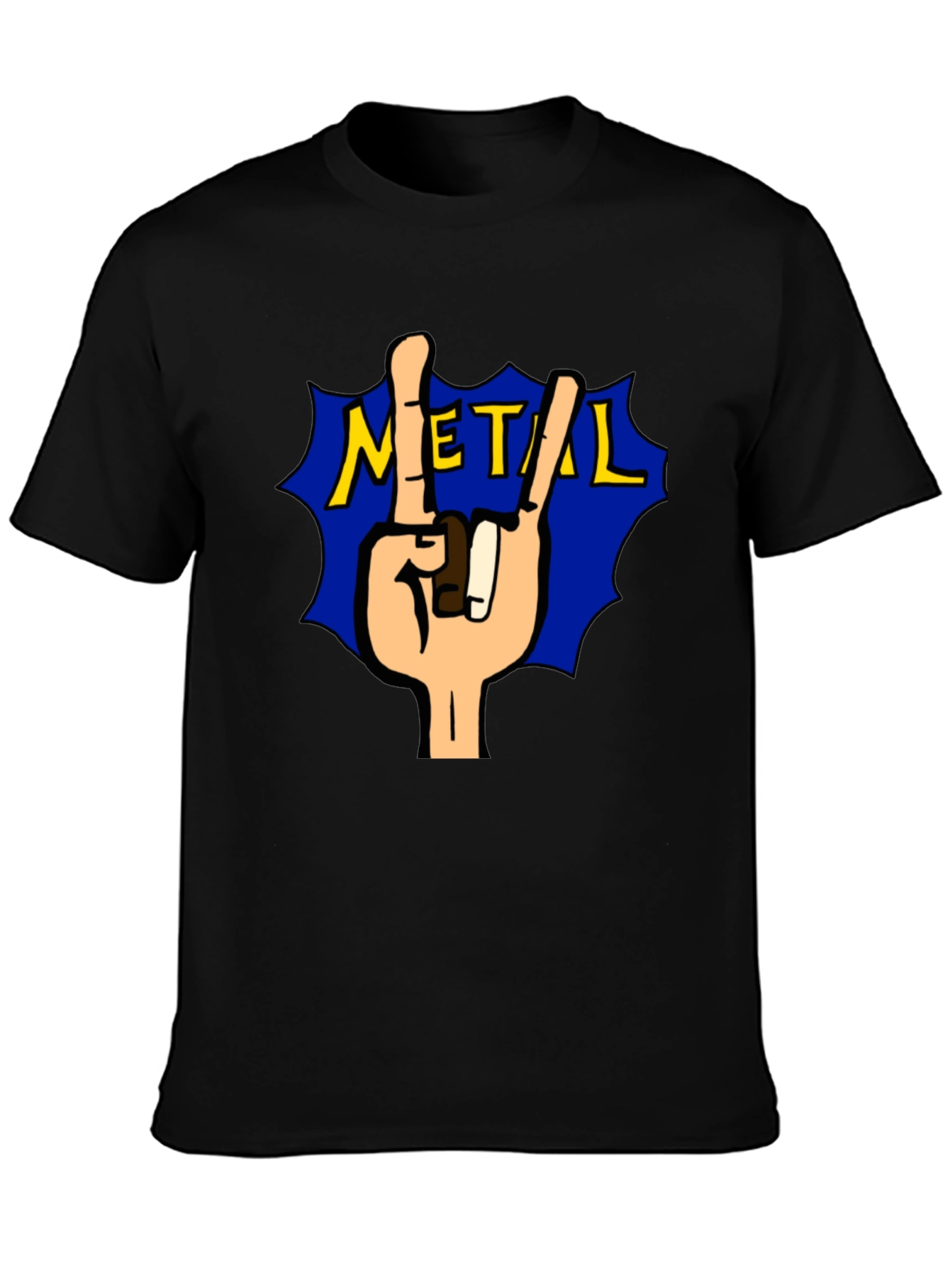 Rock On Metal Tee - Black T-Shirt