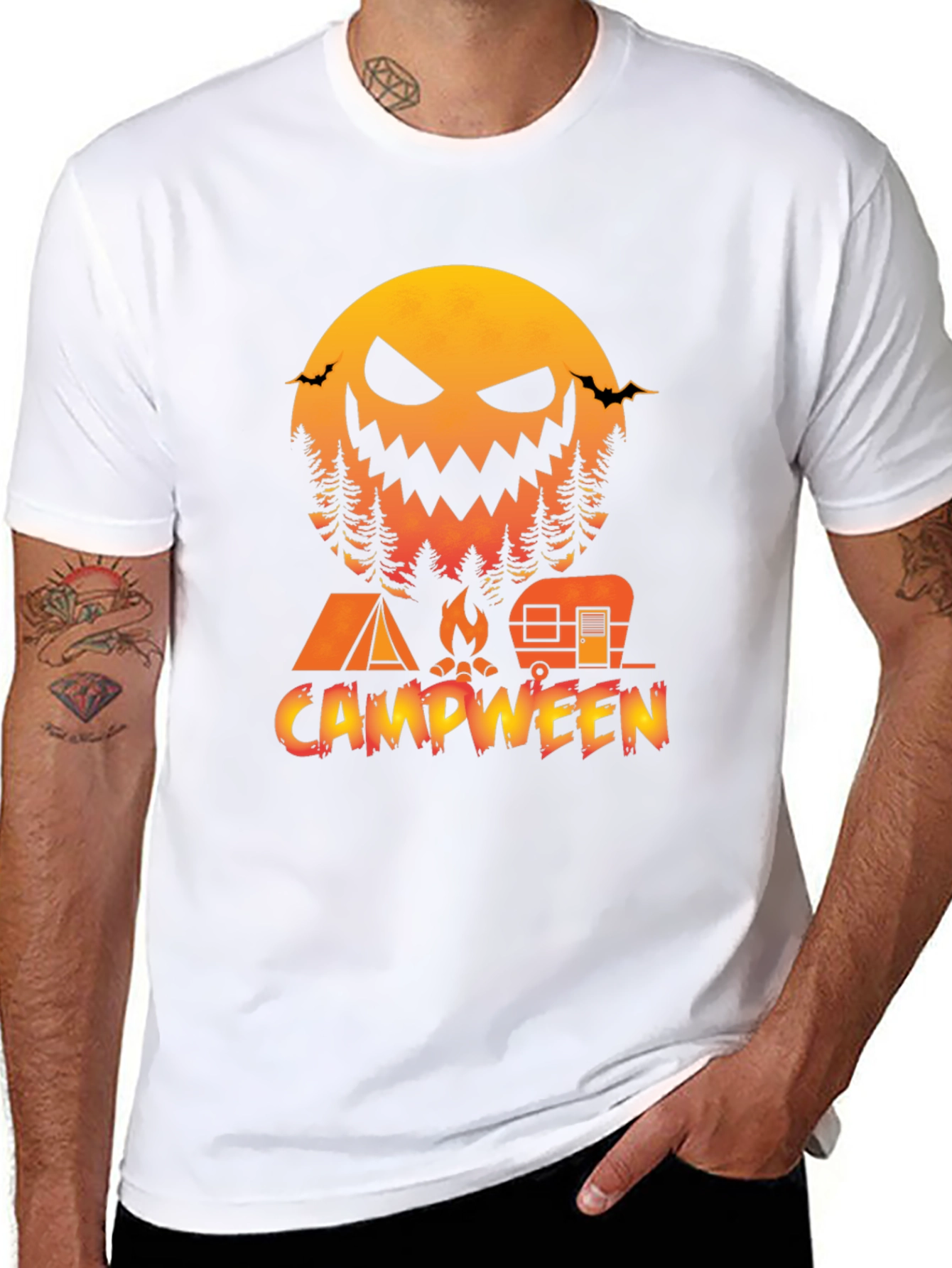 Campween Halloween Camping T-Shirt