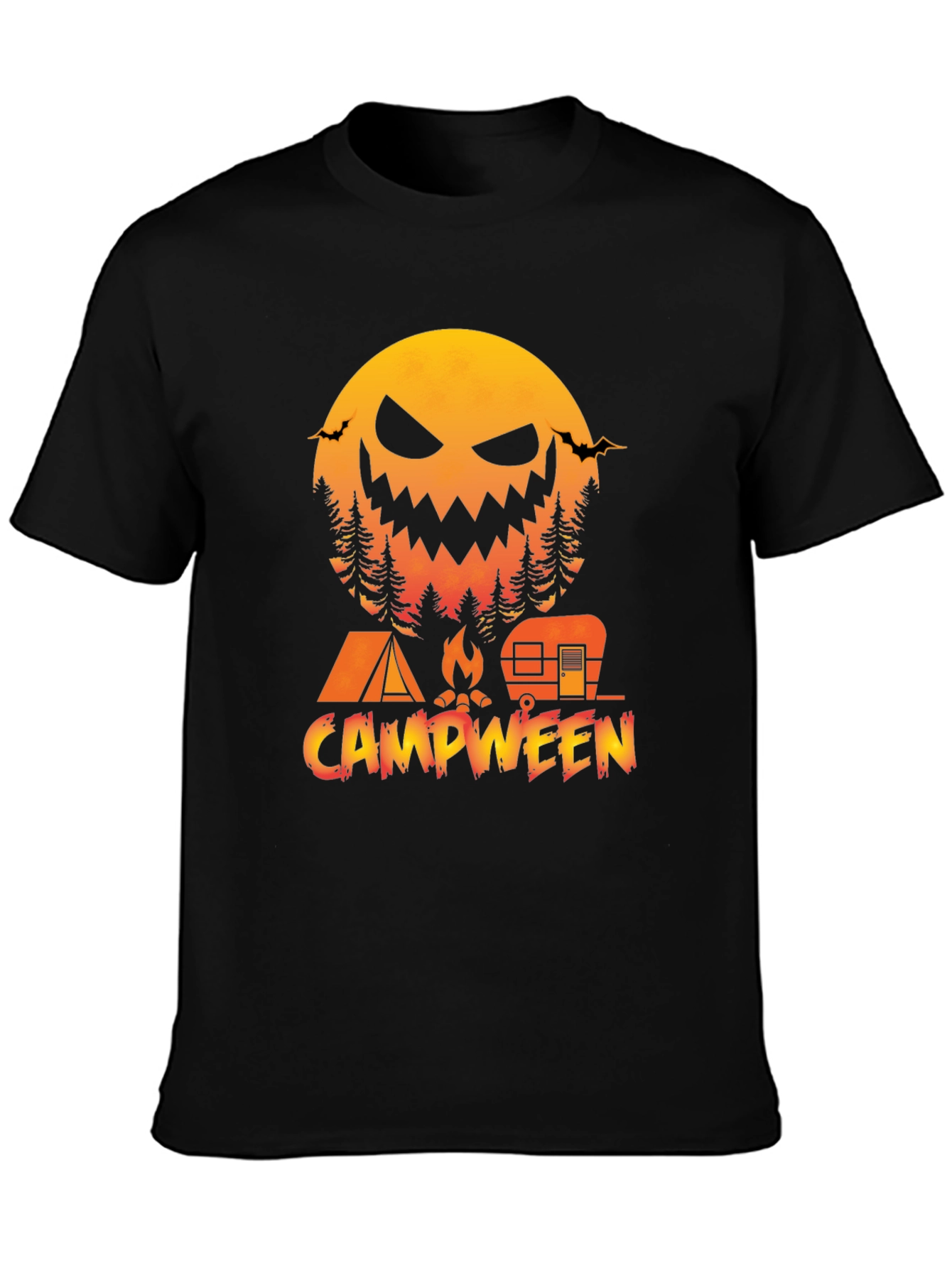 Campween Halloween Camping T-Shirt