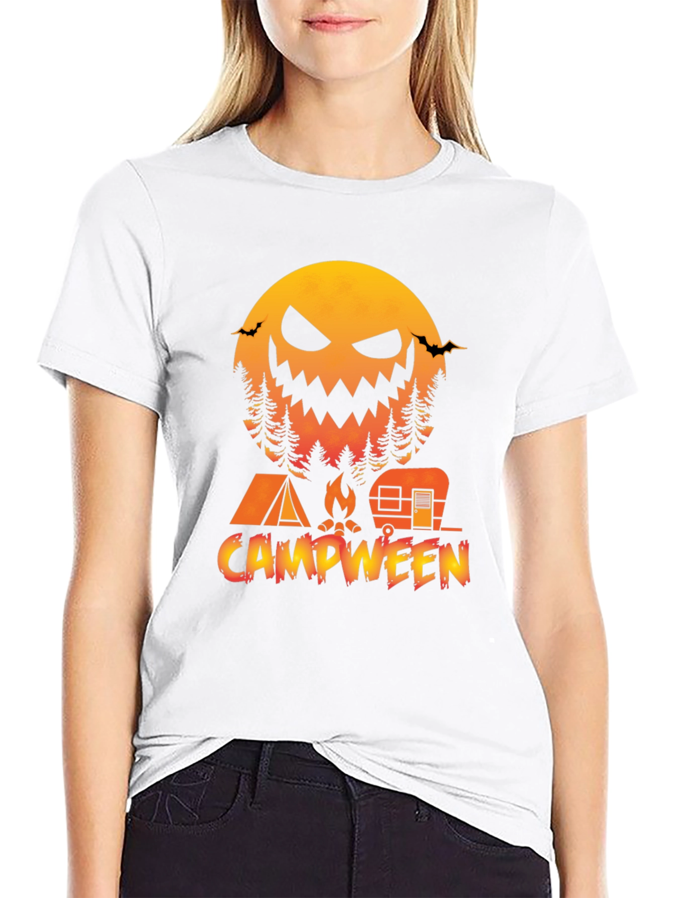 Campween Halloween Camping T-Shirt
