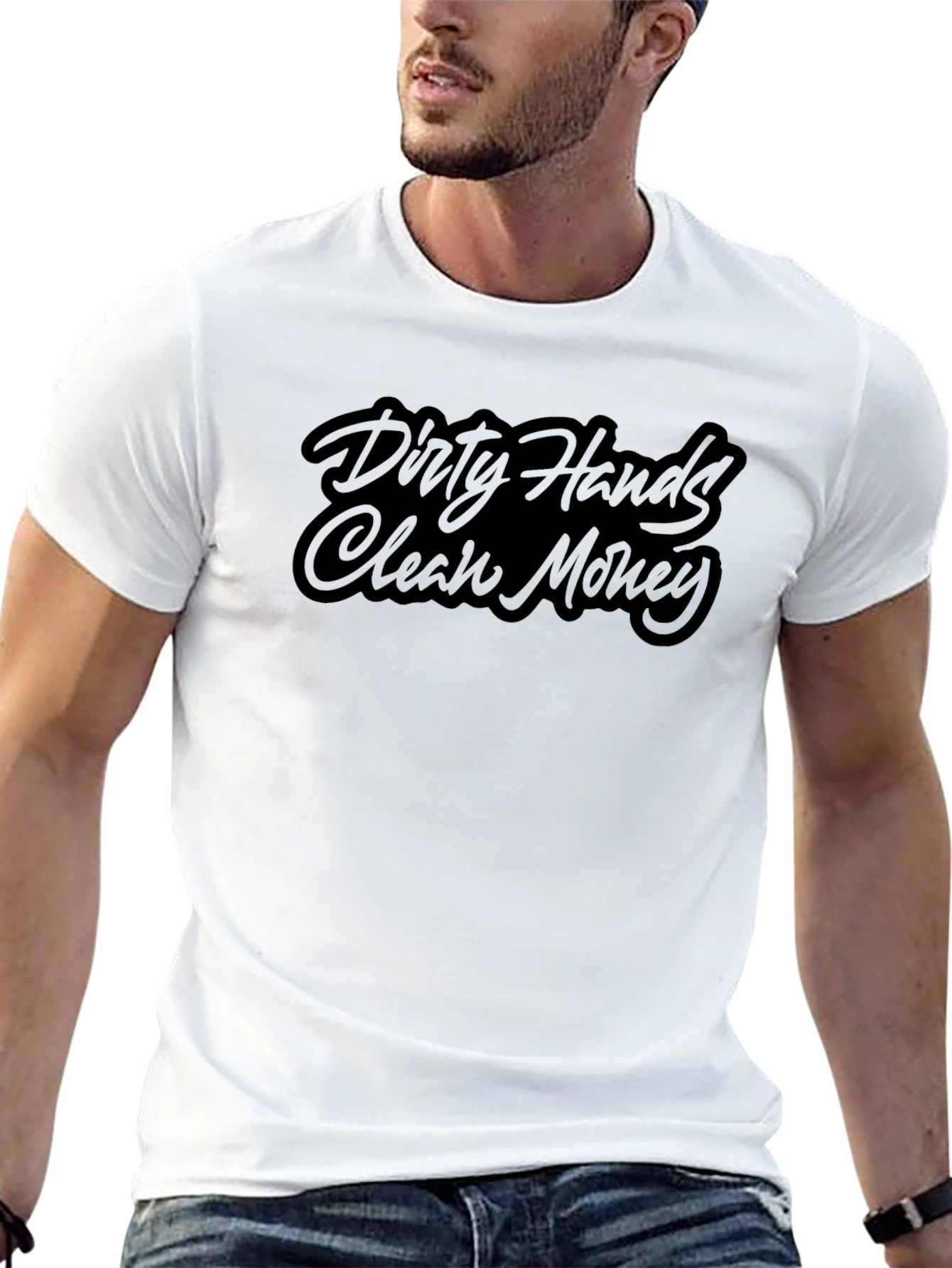 Dirty Hands Clean Money Black Graphic Tee