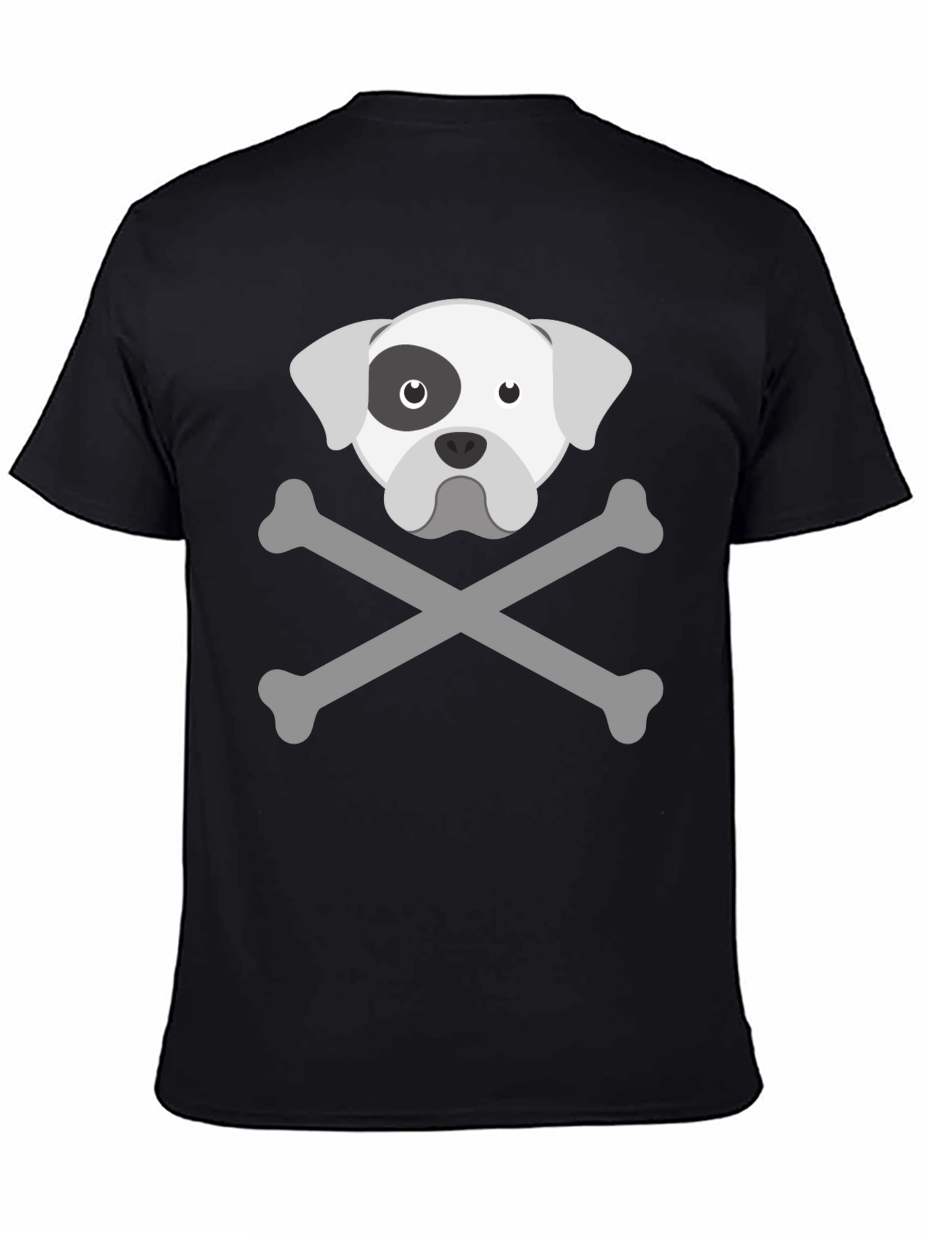 Dog Skull Crossbones T-Shirt – Edgy Dog Lover Graphic Tee