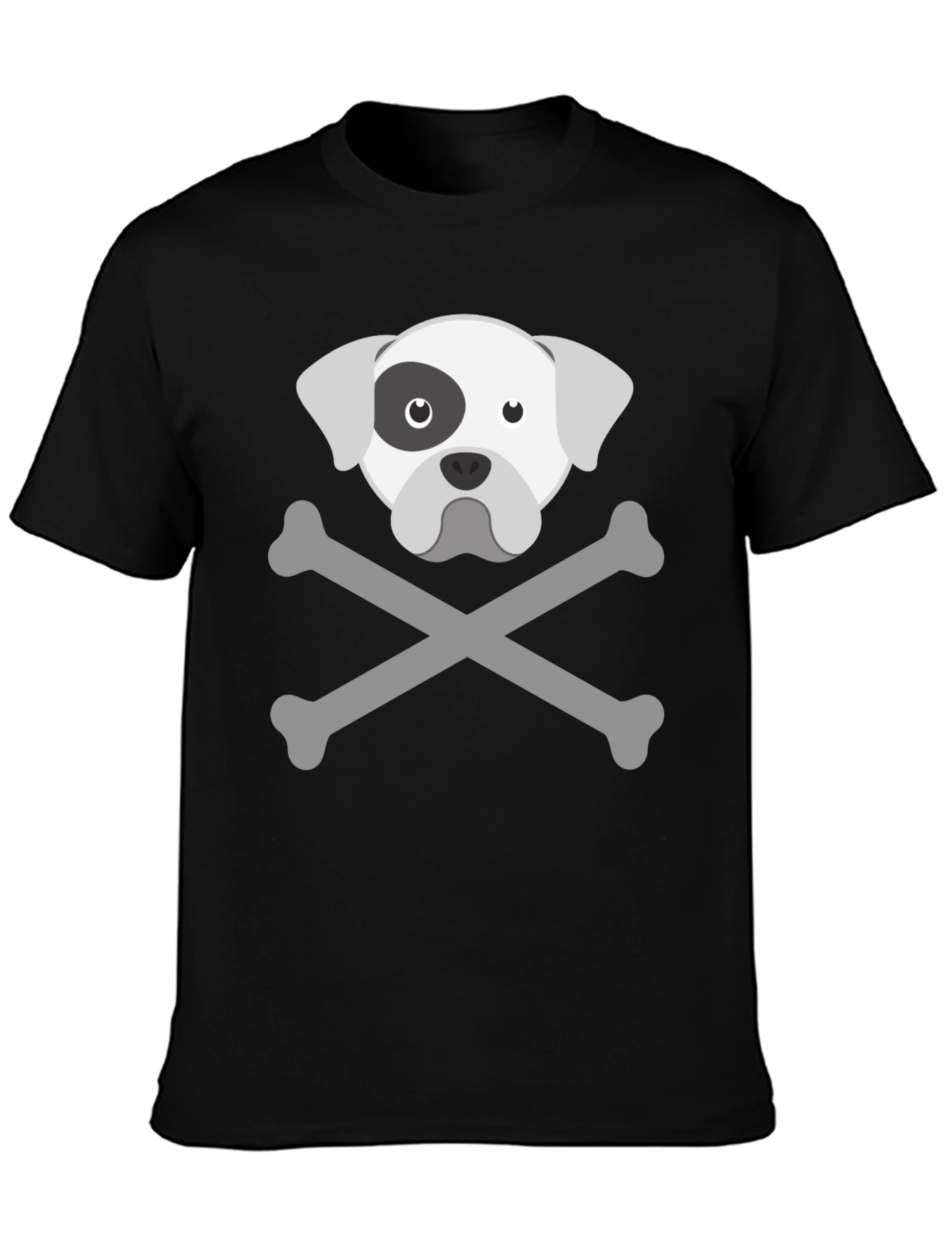 Dog Skull Crossbones T-Shirt – Edgy Dog Lover Graphic Tee