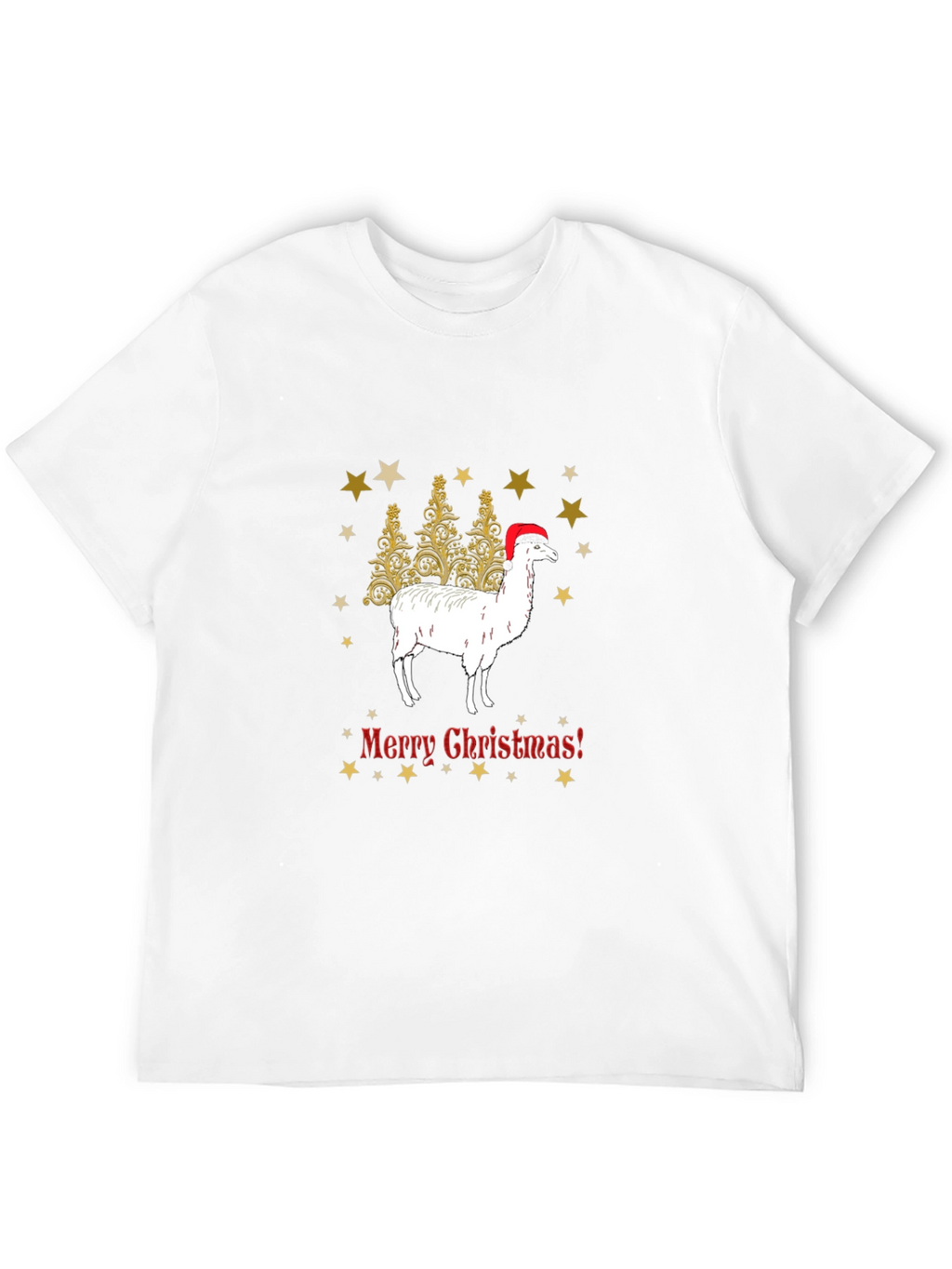 Festive Llama Christmas T-Shirt