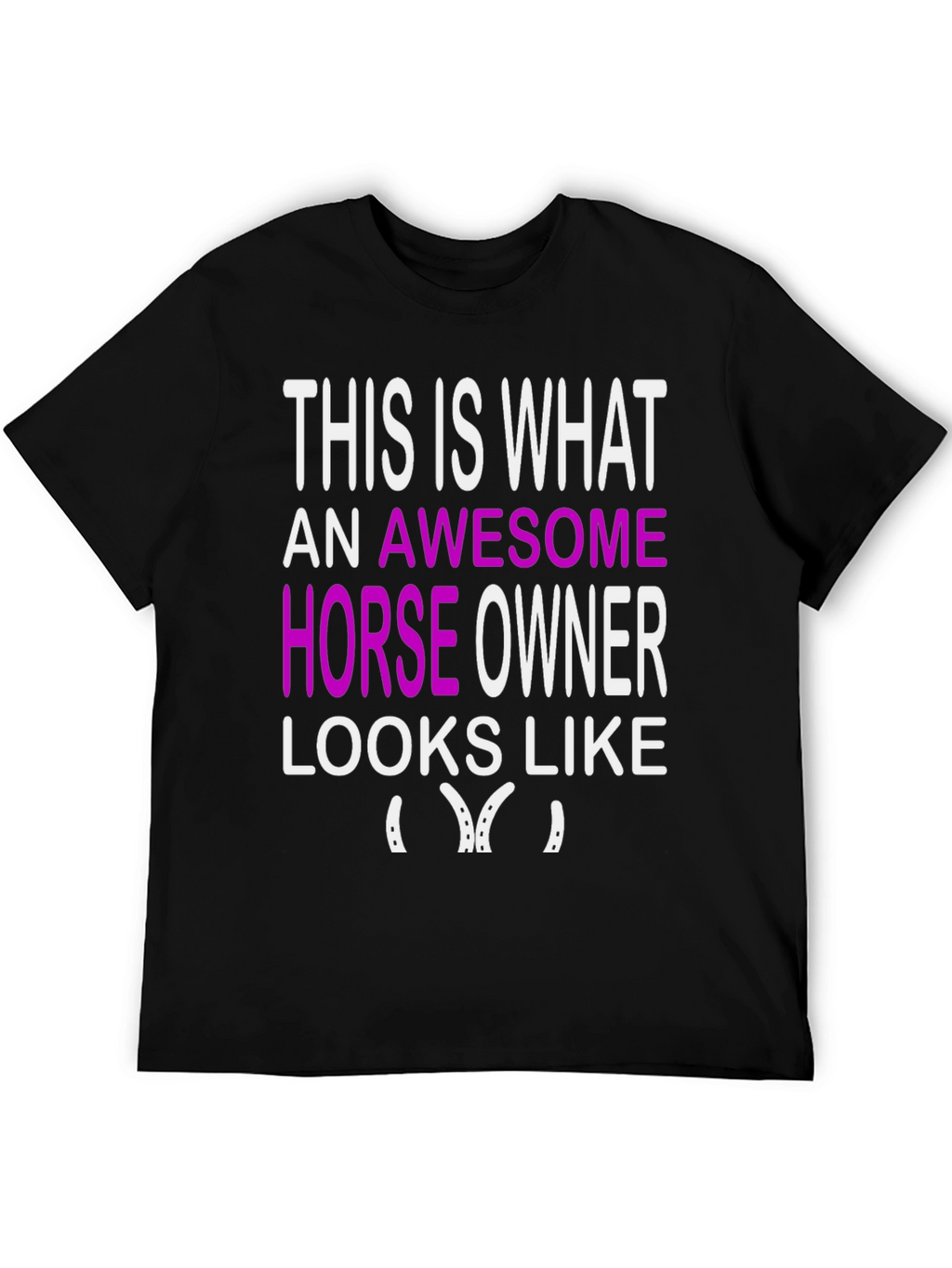 Awesome Horse Owner Graphic Tee - Black