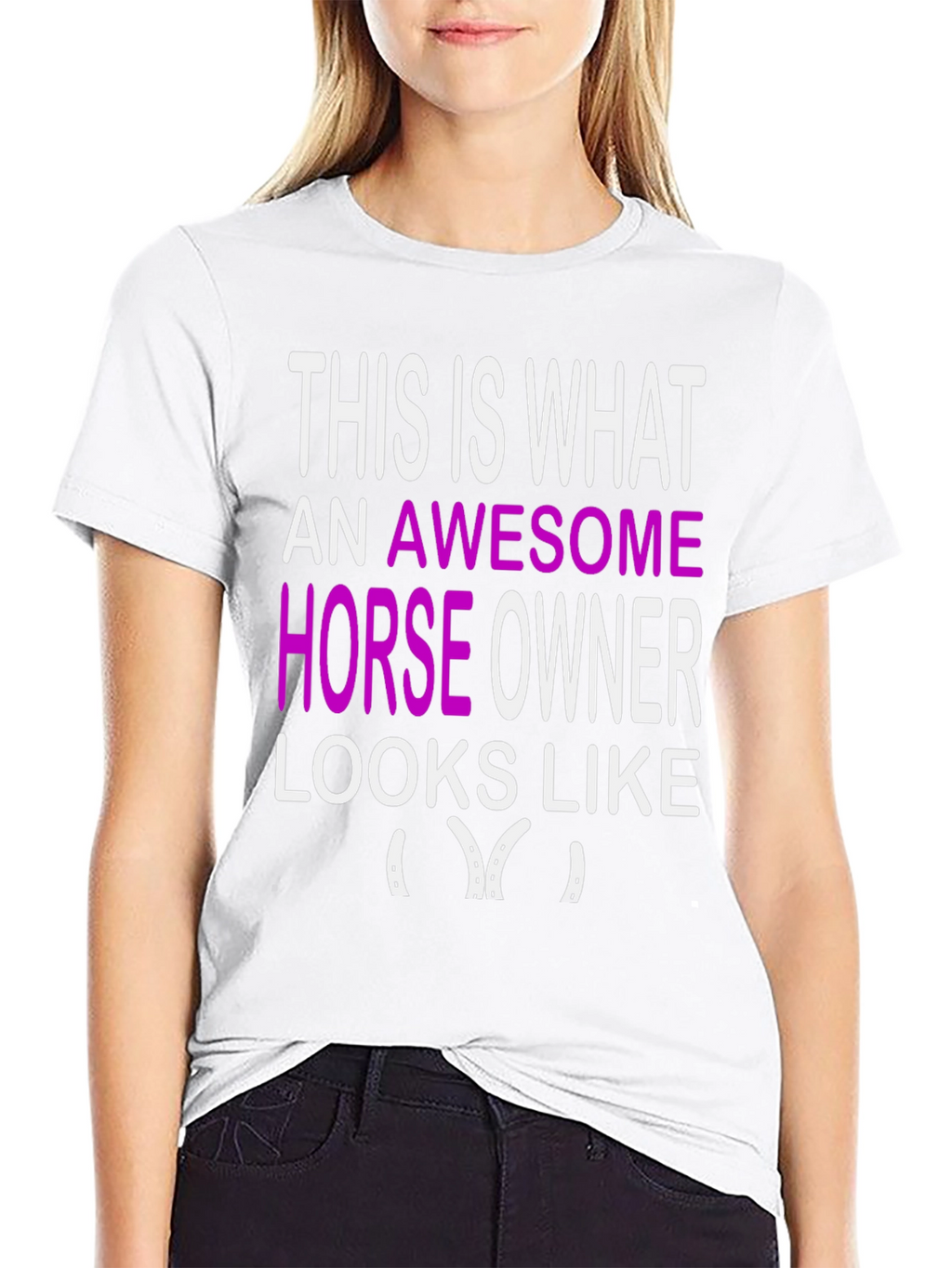 Awesome Horse Owner Graphic Tee - Black