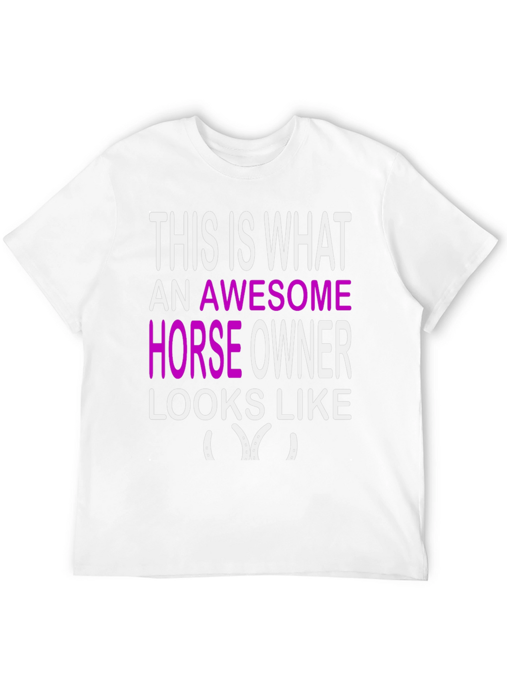 Awesome Horse Owner Graphic Tee - Black