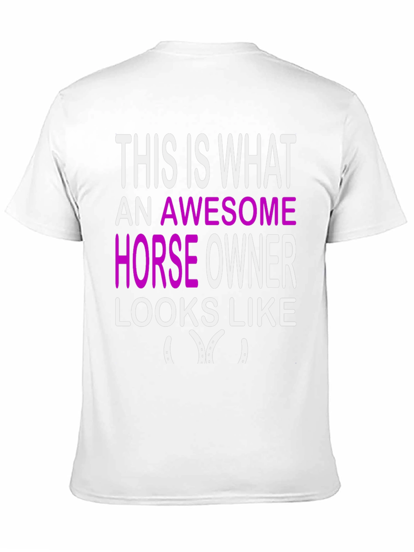 Awesome Horse Owner Graphic Tee - Black