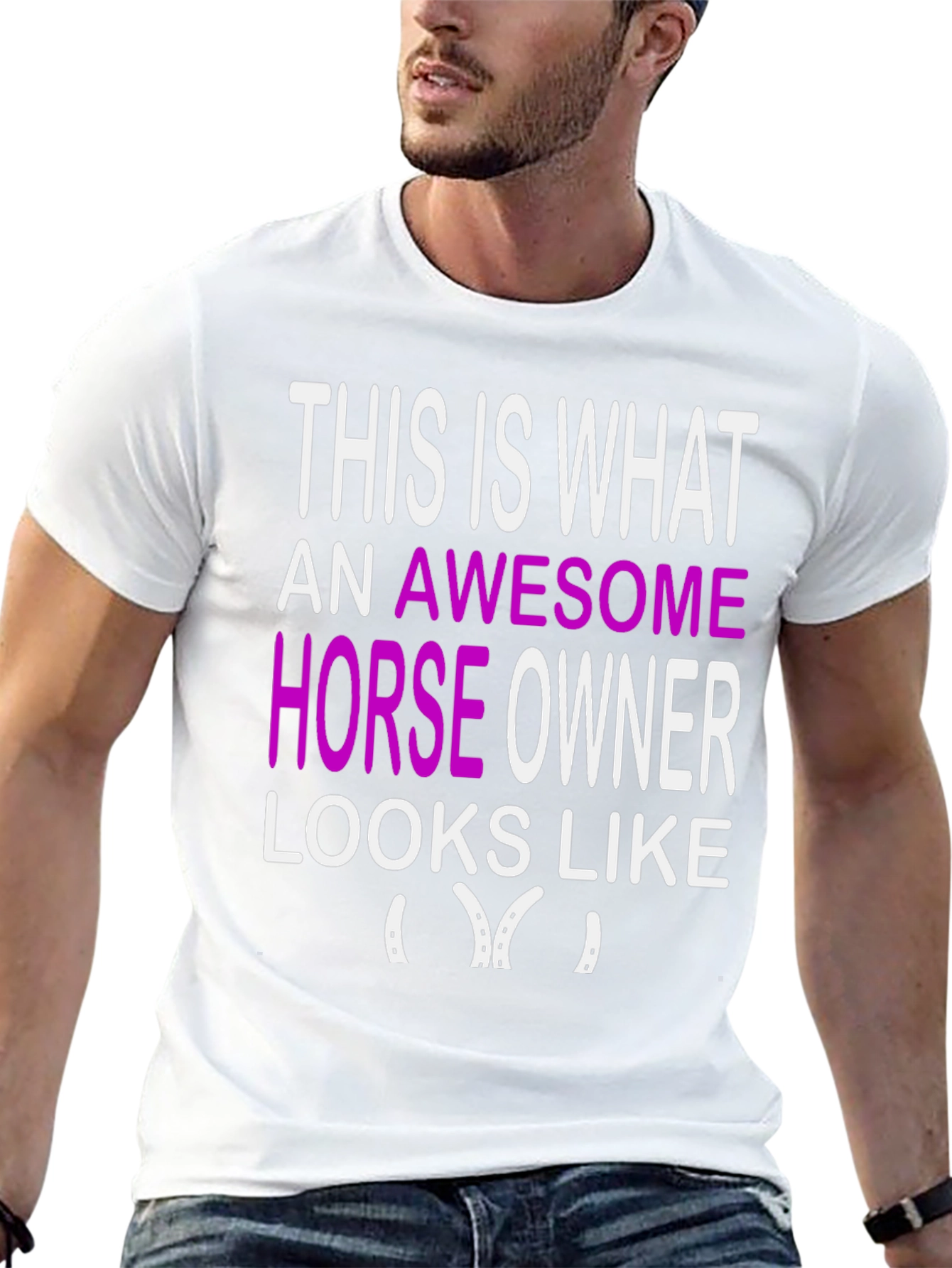 Awesome Horse Owner Graphic Tee - Black