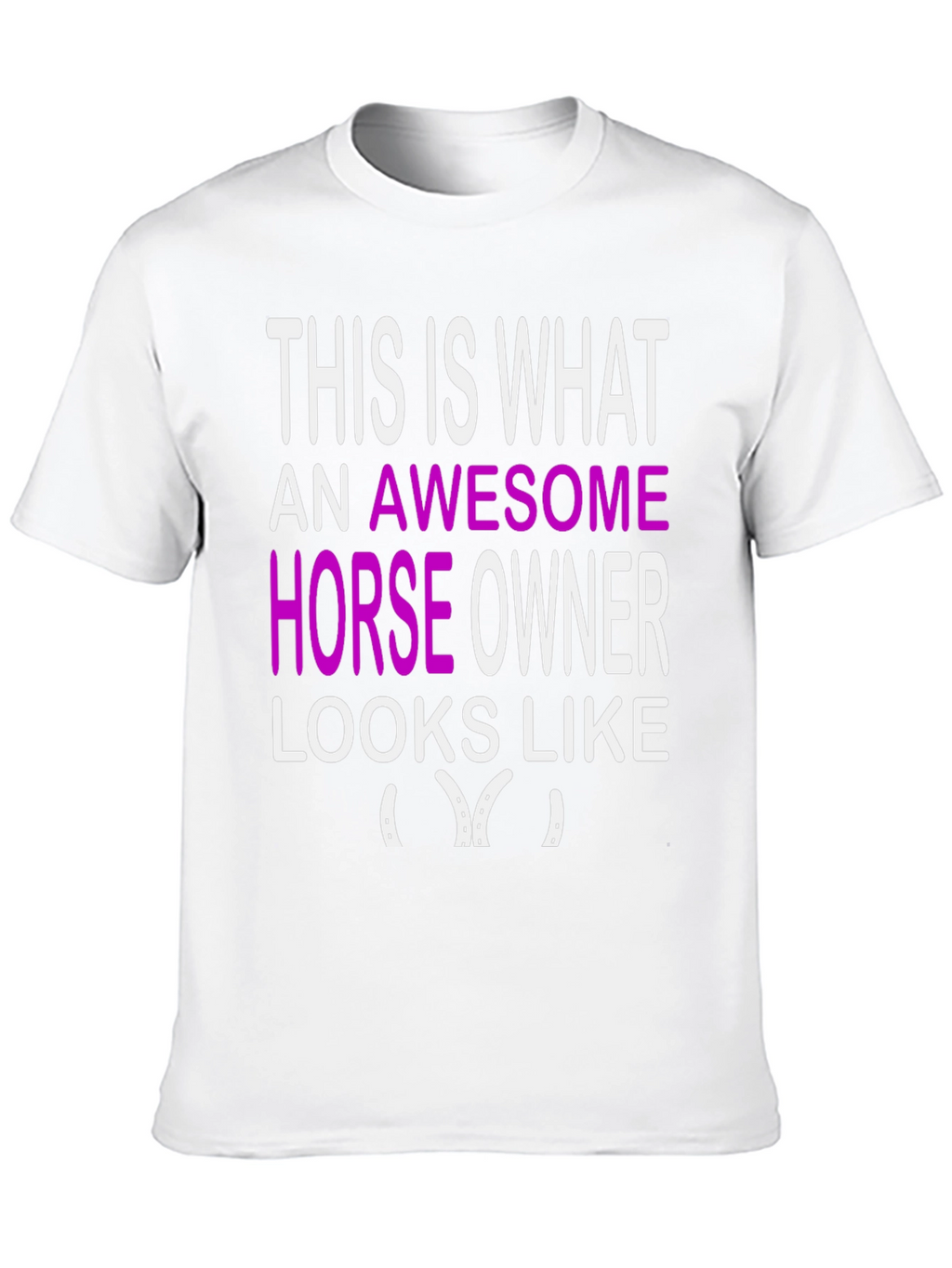 Awesome Horse Owner Graphic Tee - Black